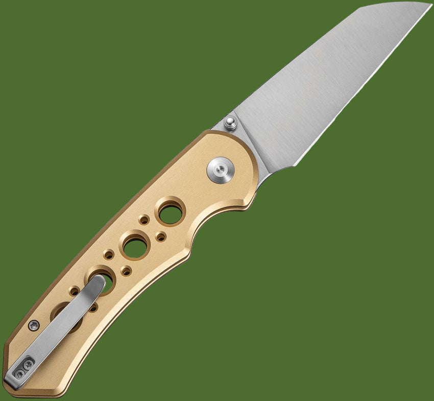 Civivi Pragma Prime Button Lock Champagne Aluminum
