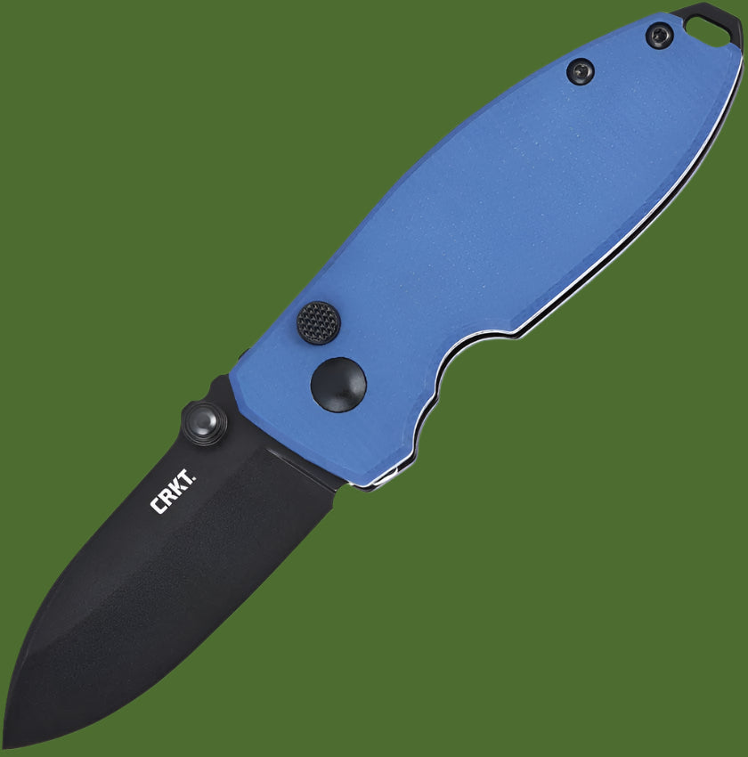 CRKT Squid Button Lock Blue Micarta