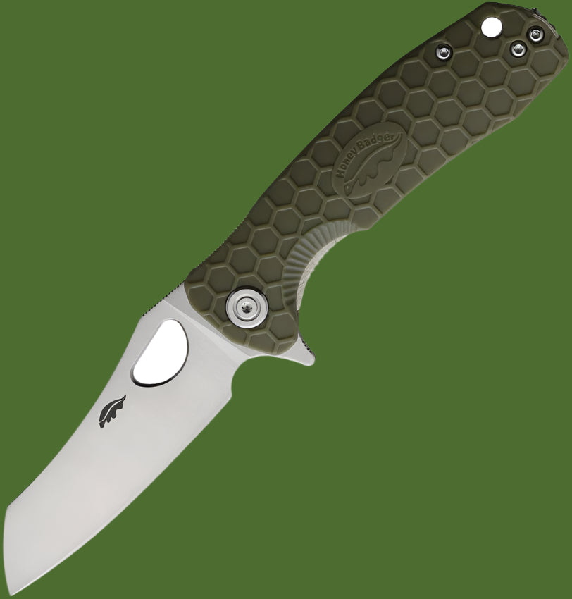 Honey Badger Medium Linerlock Wharncleaver (Green)