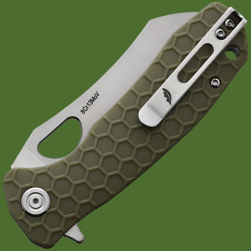 Honey Badger Medium Linerlock Wharncleaver (Green)
