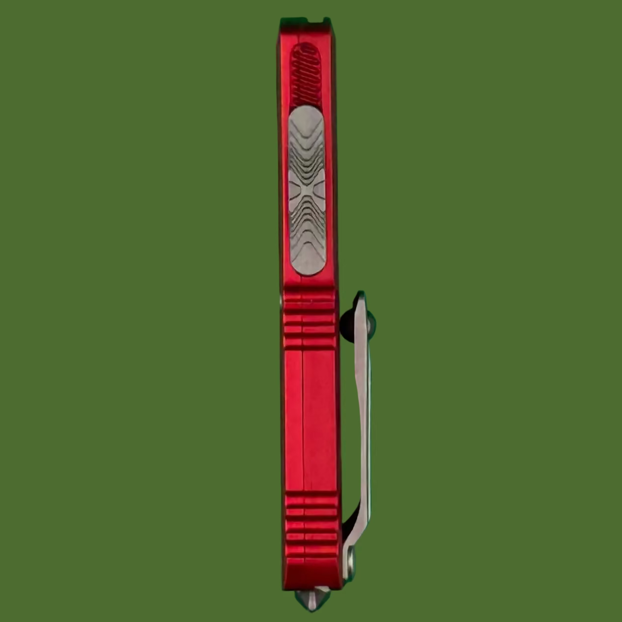 Microtech UTX-70 T/E Gen IV Red Stonewash Standard 11494-10RD