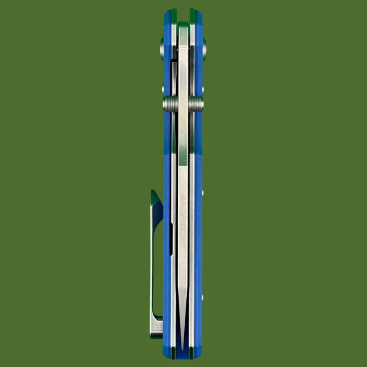 Chaves Blue Label Omega Street Liner Lock Blue G-10 (Belt Satin Finish)