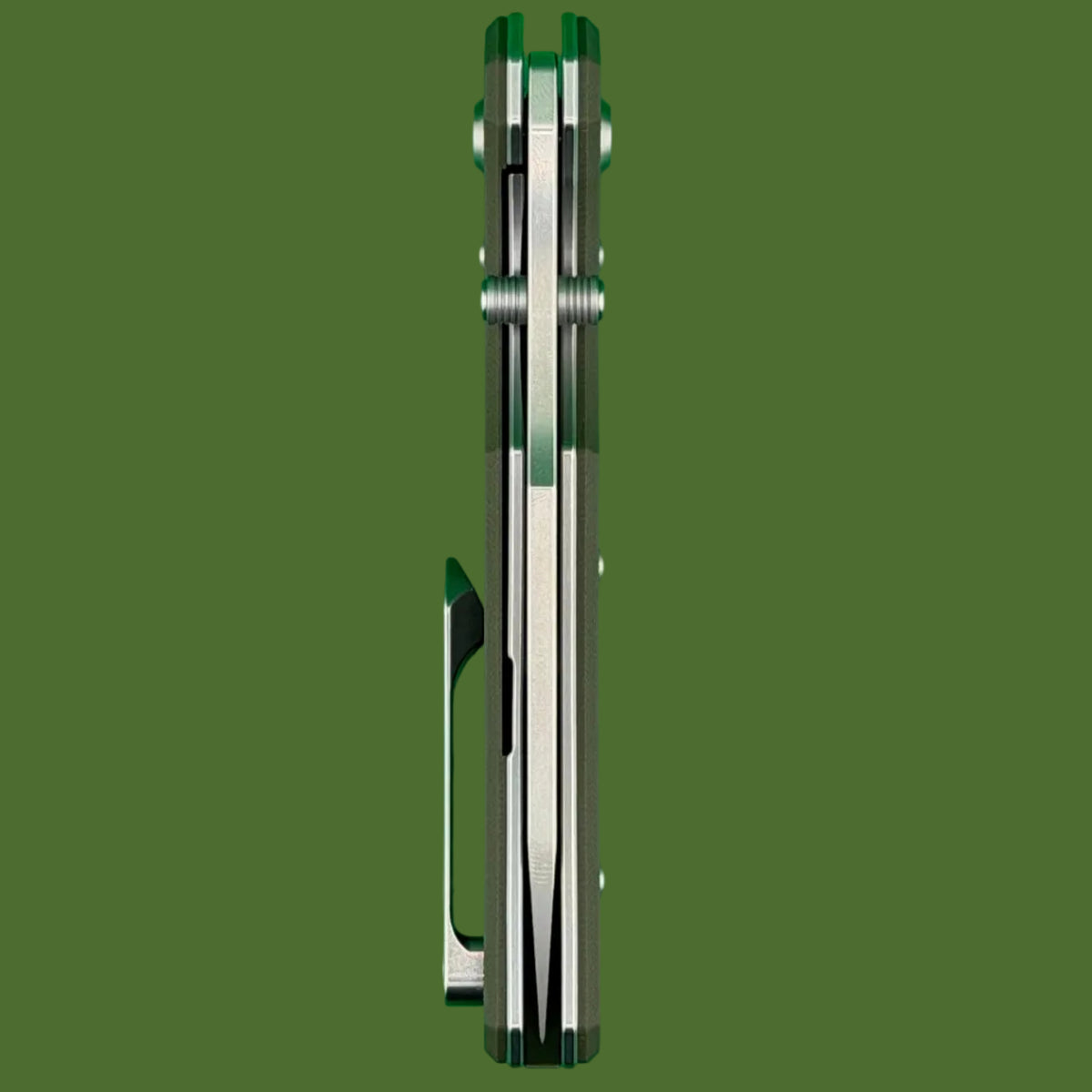 Chaves Blue Label Omega Street Liner Lock OD Green G-10 (Belt Finish Satin)