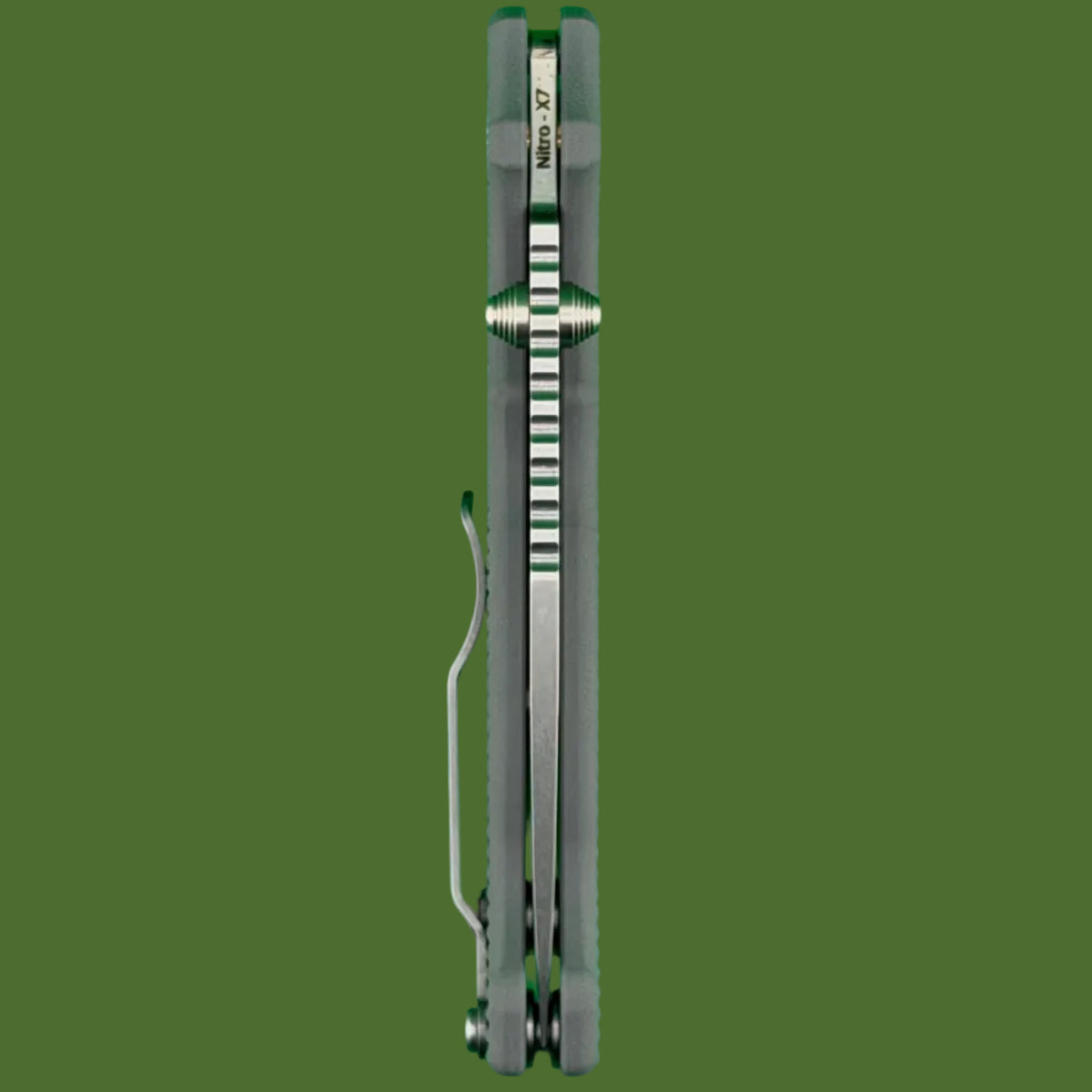 Demko AD20I Slim Clip Point Textured Grey G-10