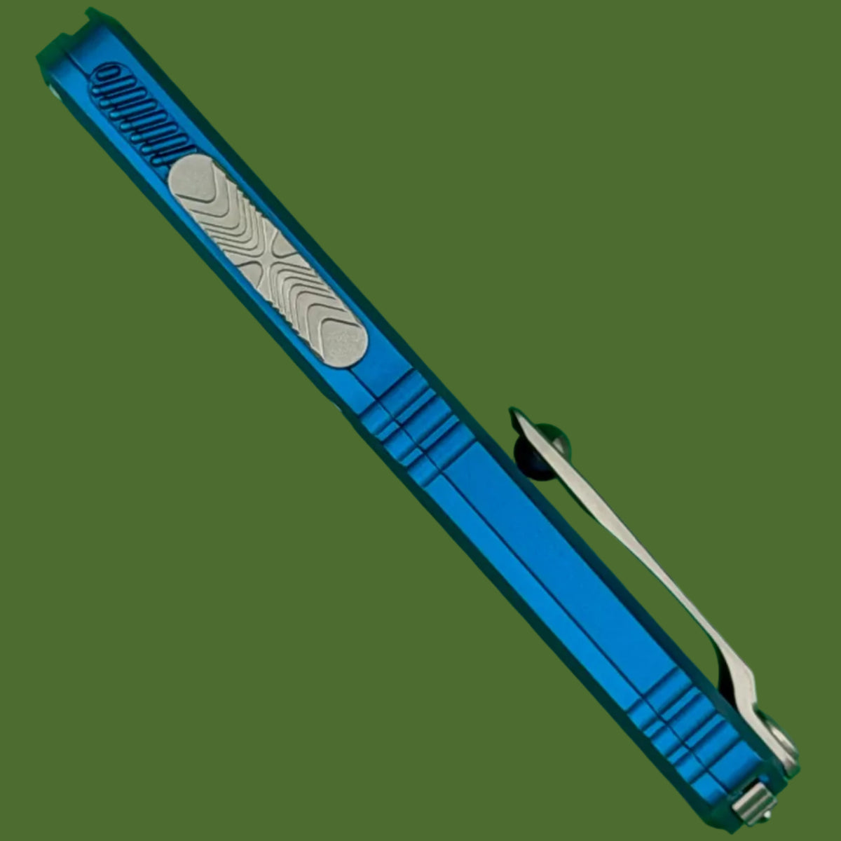 Microtech Hera II Mini Bayonet Blue Stonewash Standard 1701M-10BL