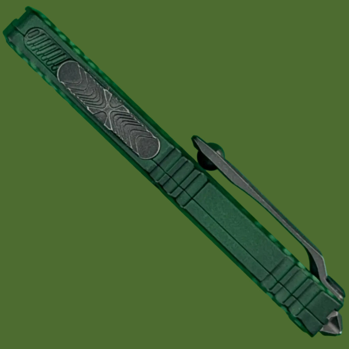 Microtech UTX-70 D/E Gen IV Signature Series Green X-51 Standard 11474-1GRX51S