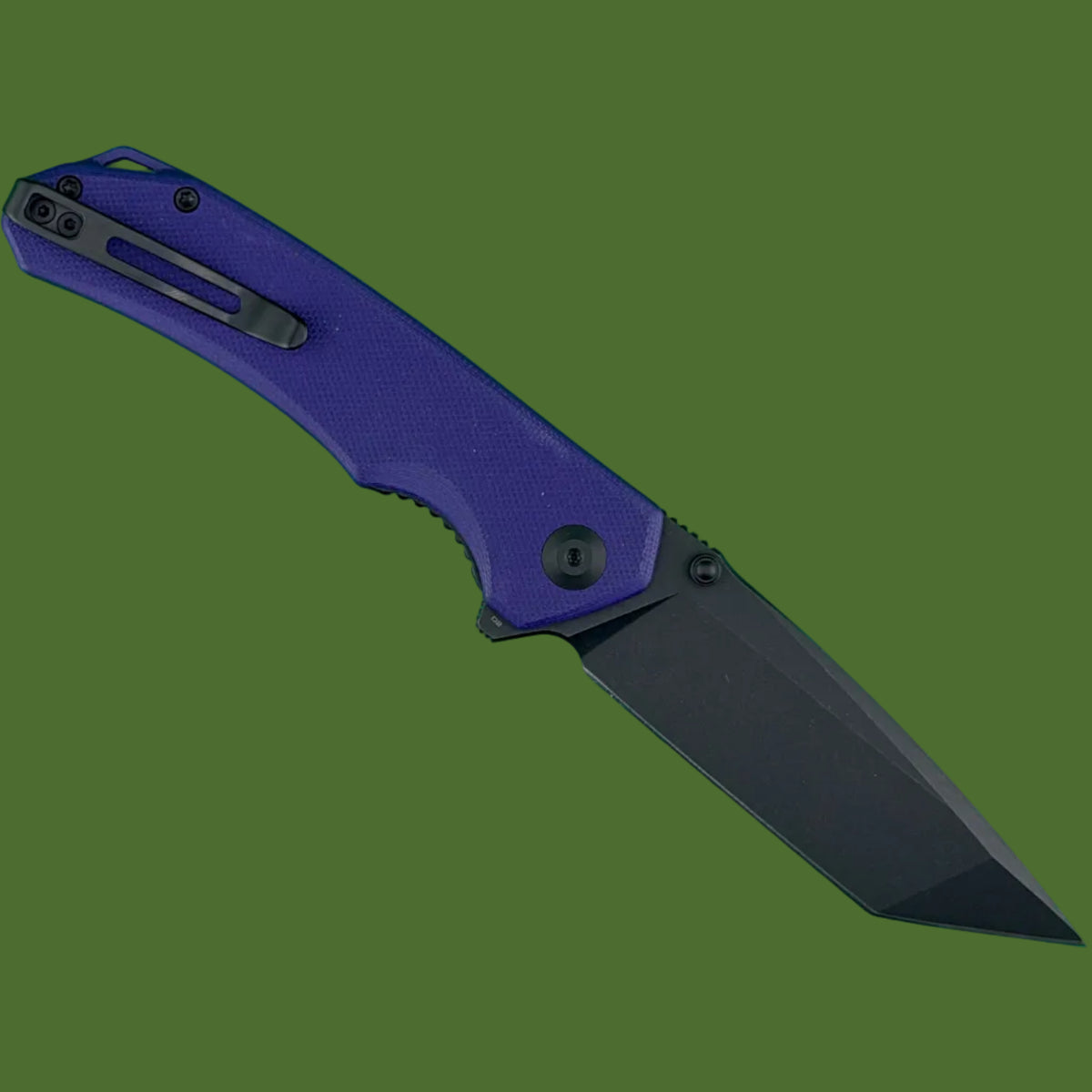 Civivi Brazen Tanto Linerlock Purple G-10 Black Blade