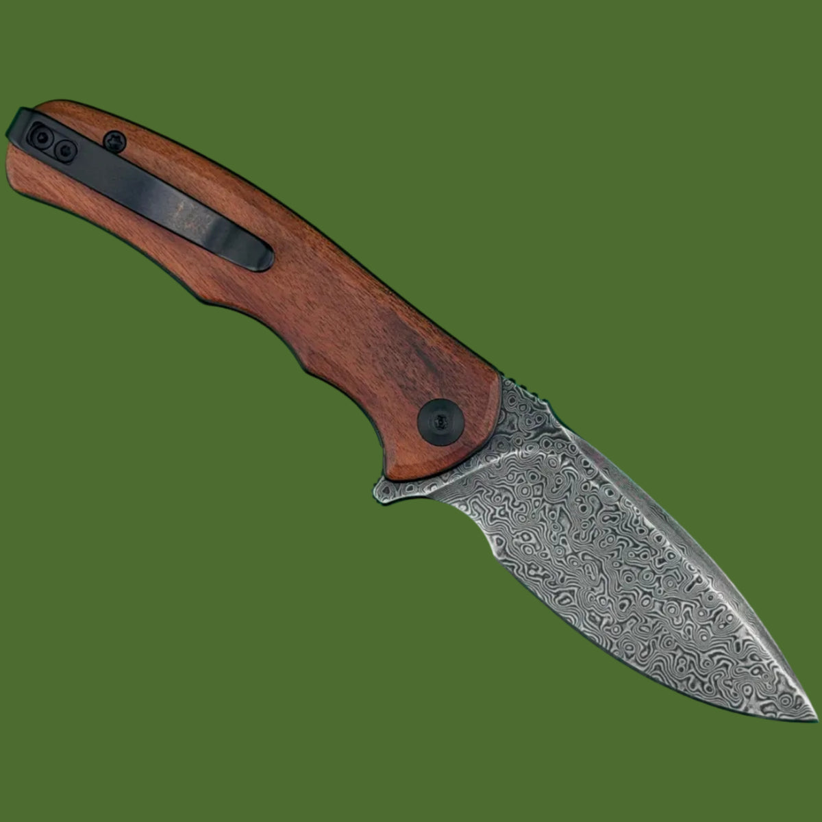 Civivi Mini Praxis Liner Lock Damascus Wood