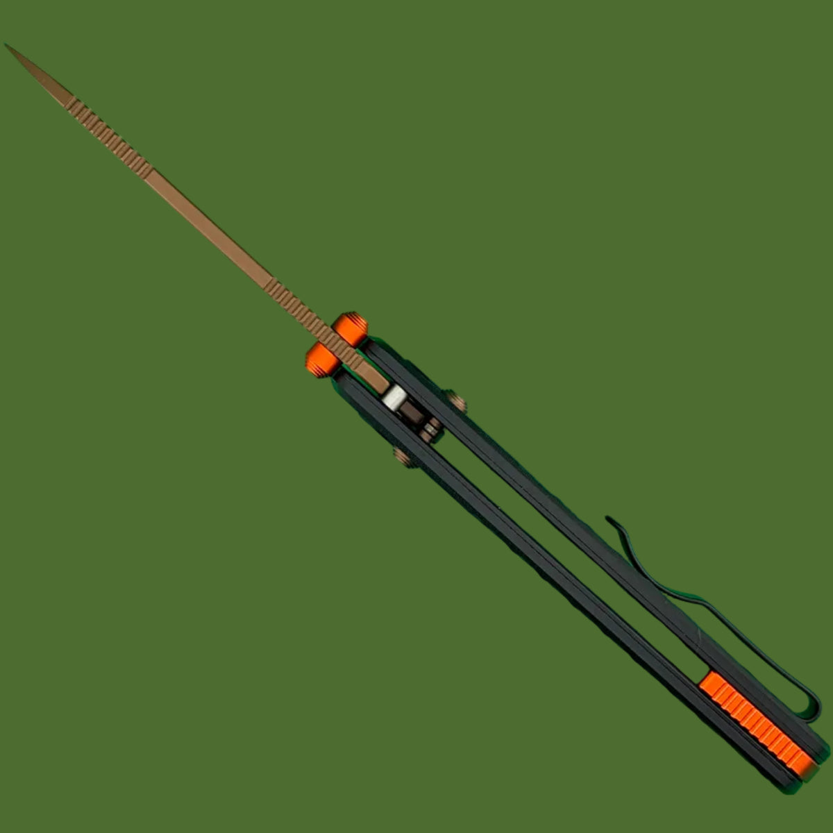 Vosteed Raccoon ModSwap Crossbar Lock (Black G-10, Copper Dune Blade)
