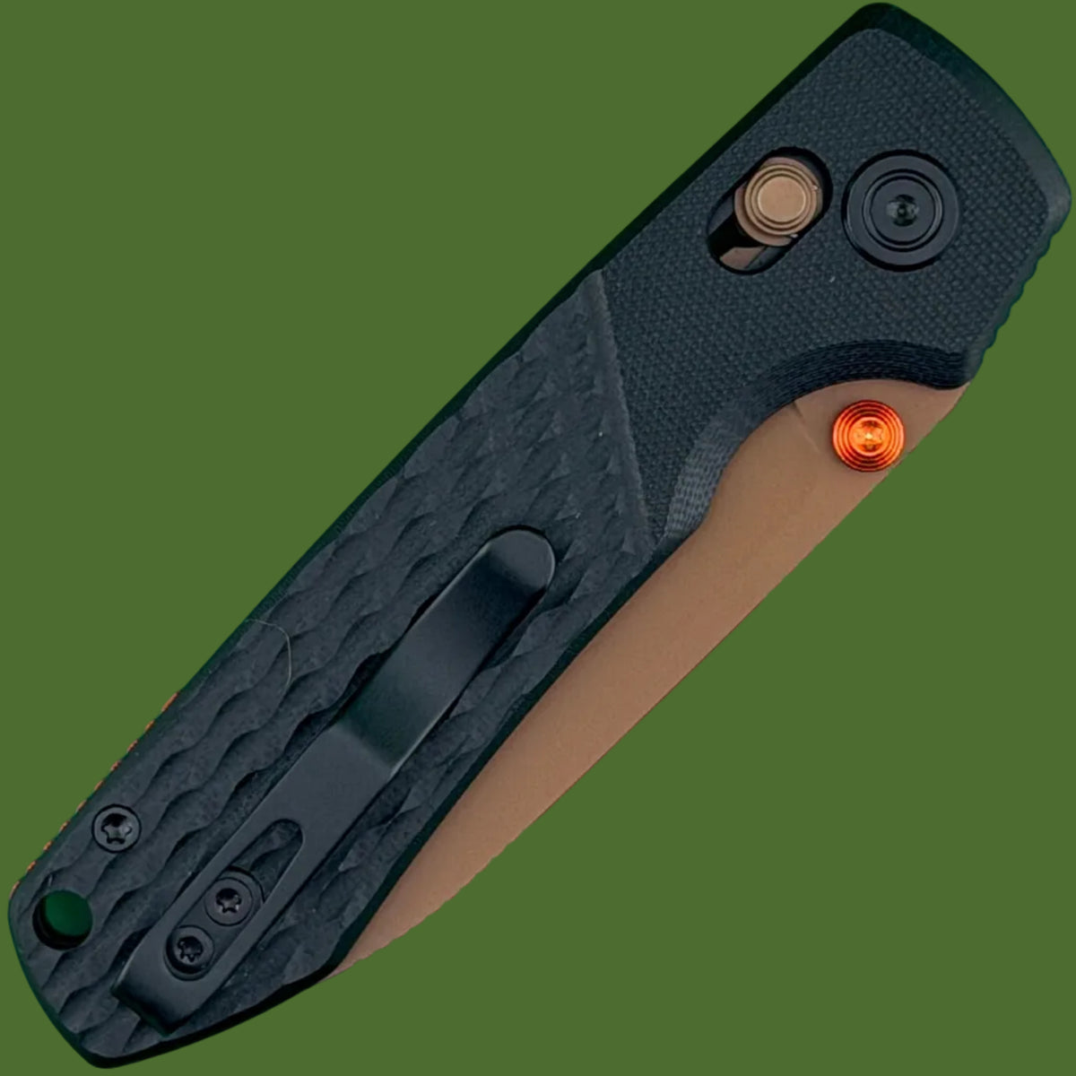 Vosteed Raccoon ModSwap Crossbar Lock (Black G-10, Copper Dune Blade)