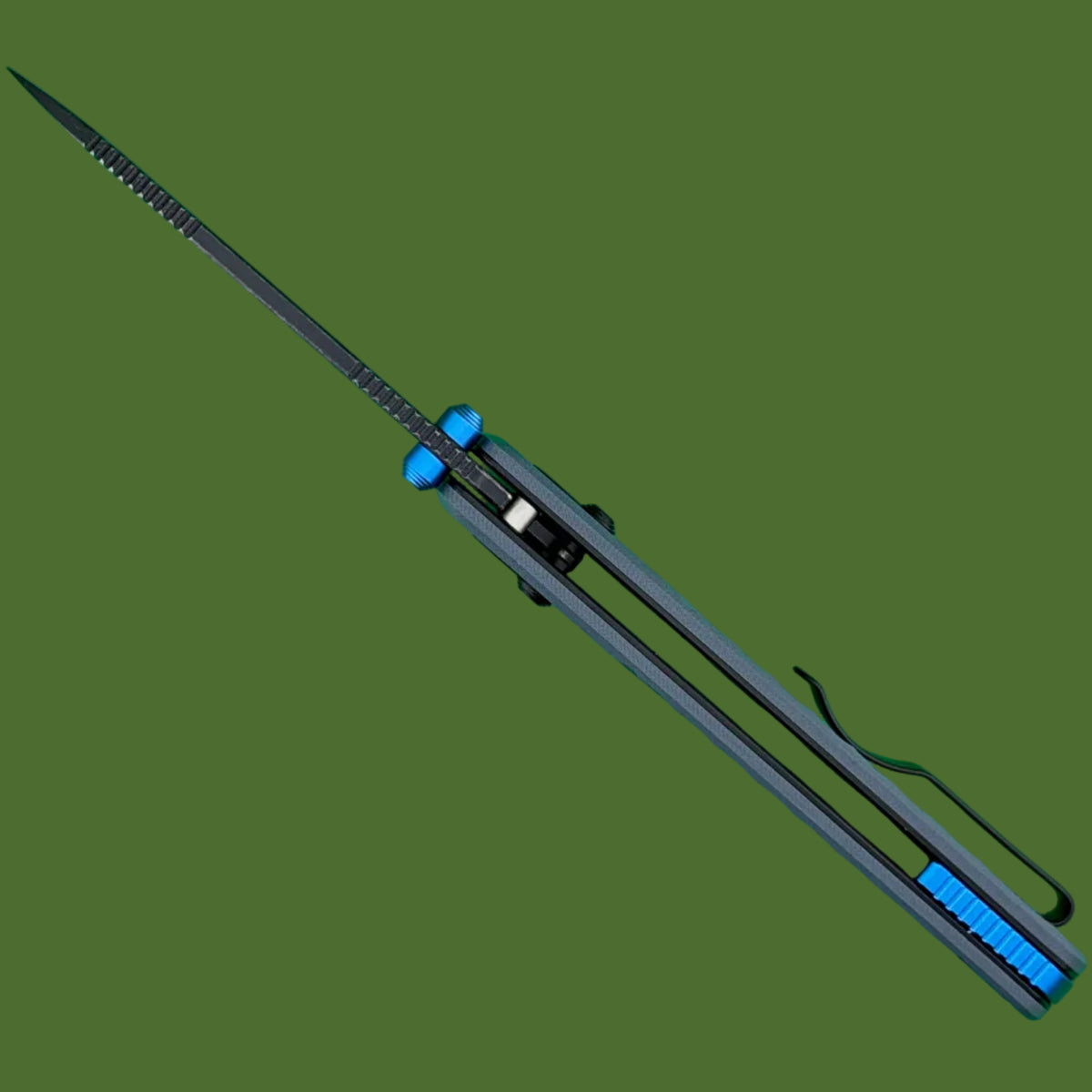 Vosteed Raccoon ModSwap Crossbar Lock (Blue G-10, Blue Stonewash Blade)