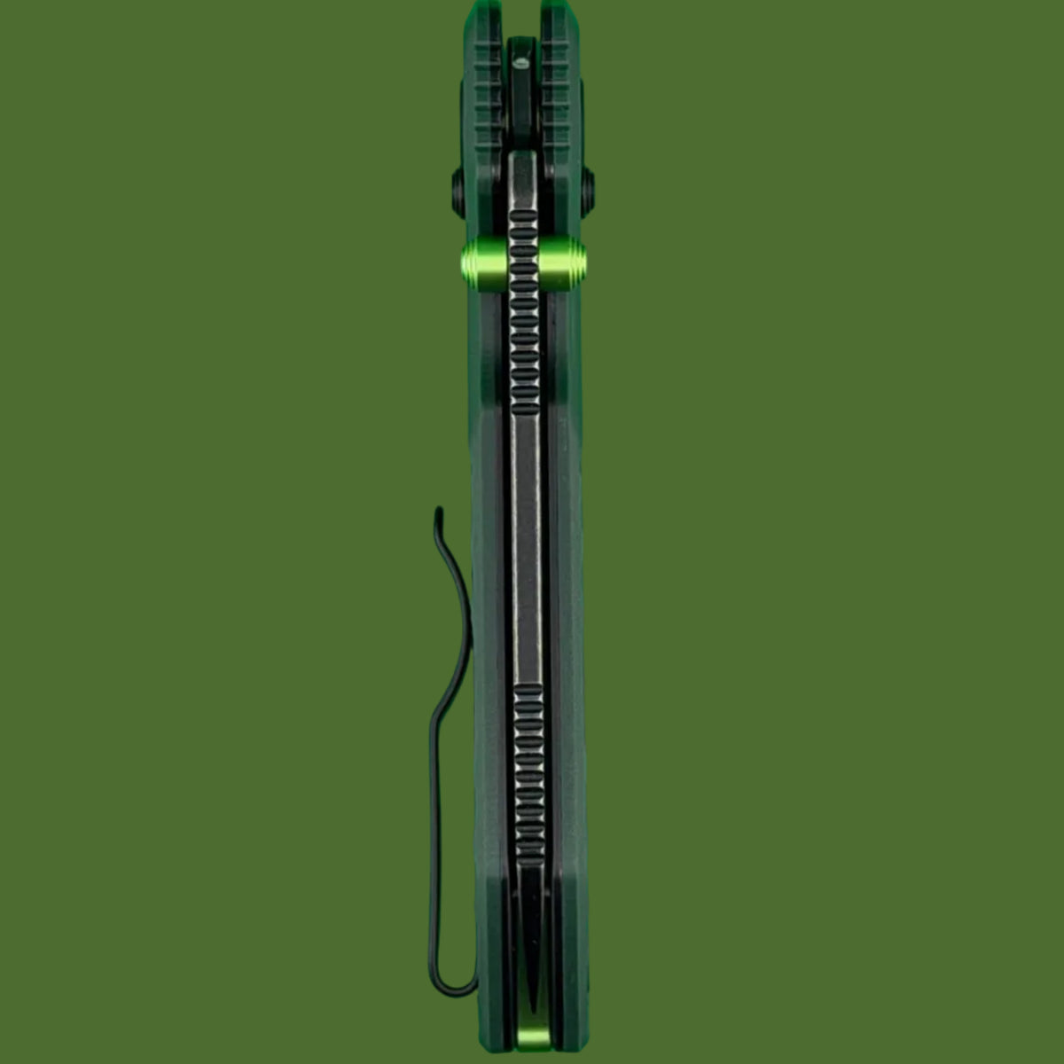 Vosteed Raccoon ModSwap Crossbar Lock (Green G-10, Black Stonewash Blade)