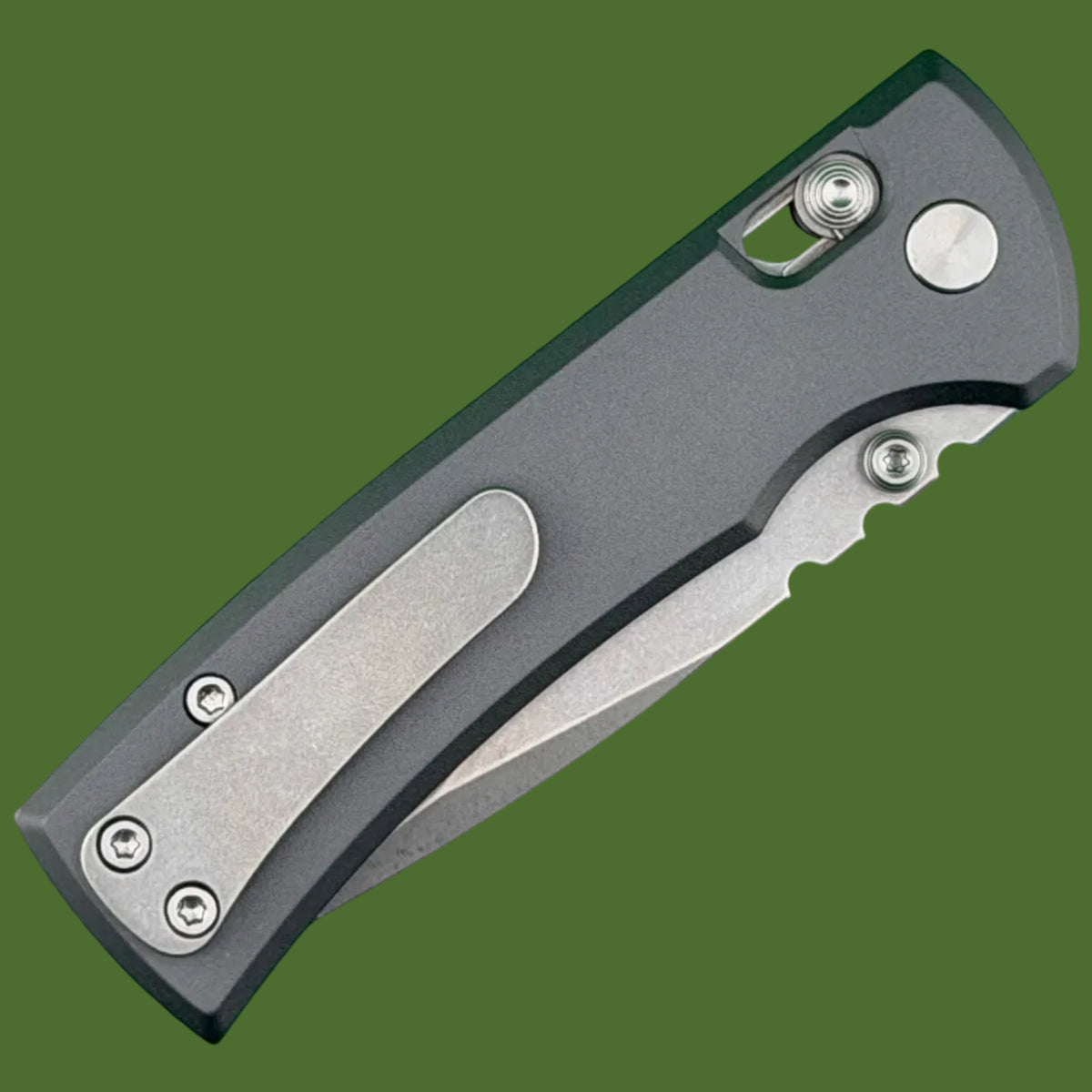 Chaves X-Lock Redencion Drop Point (Grey Aluminum Handle, Stonewash Blade)