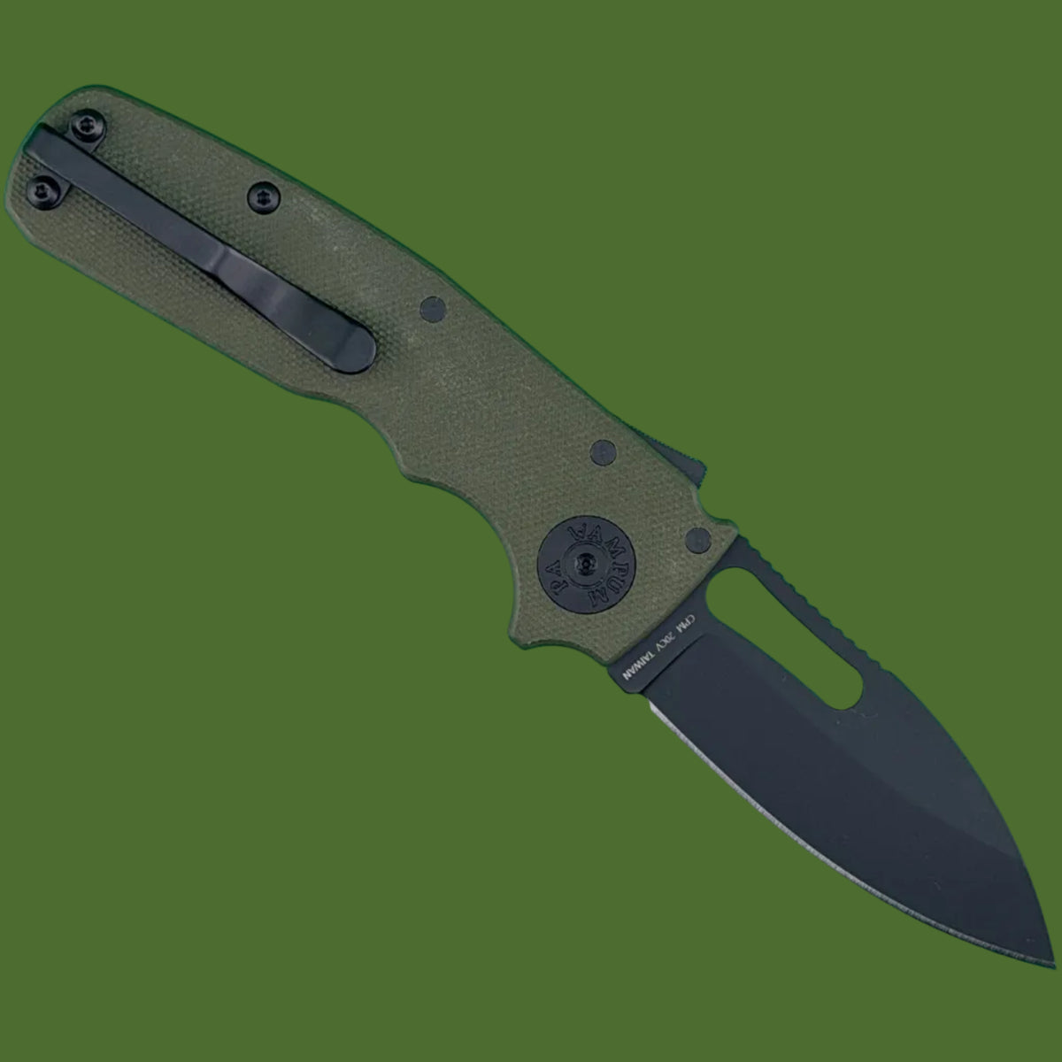 Demko Shark Cub Slicer Shark (Green G-10, DLC Blade)