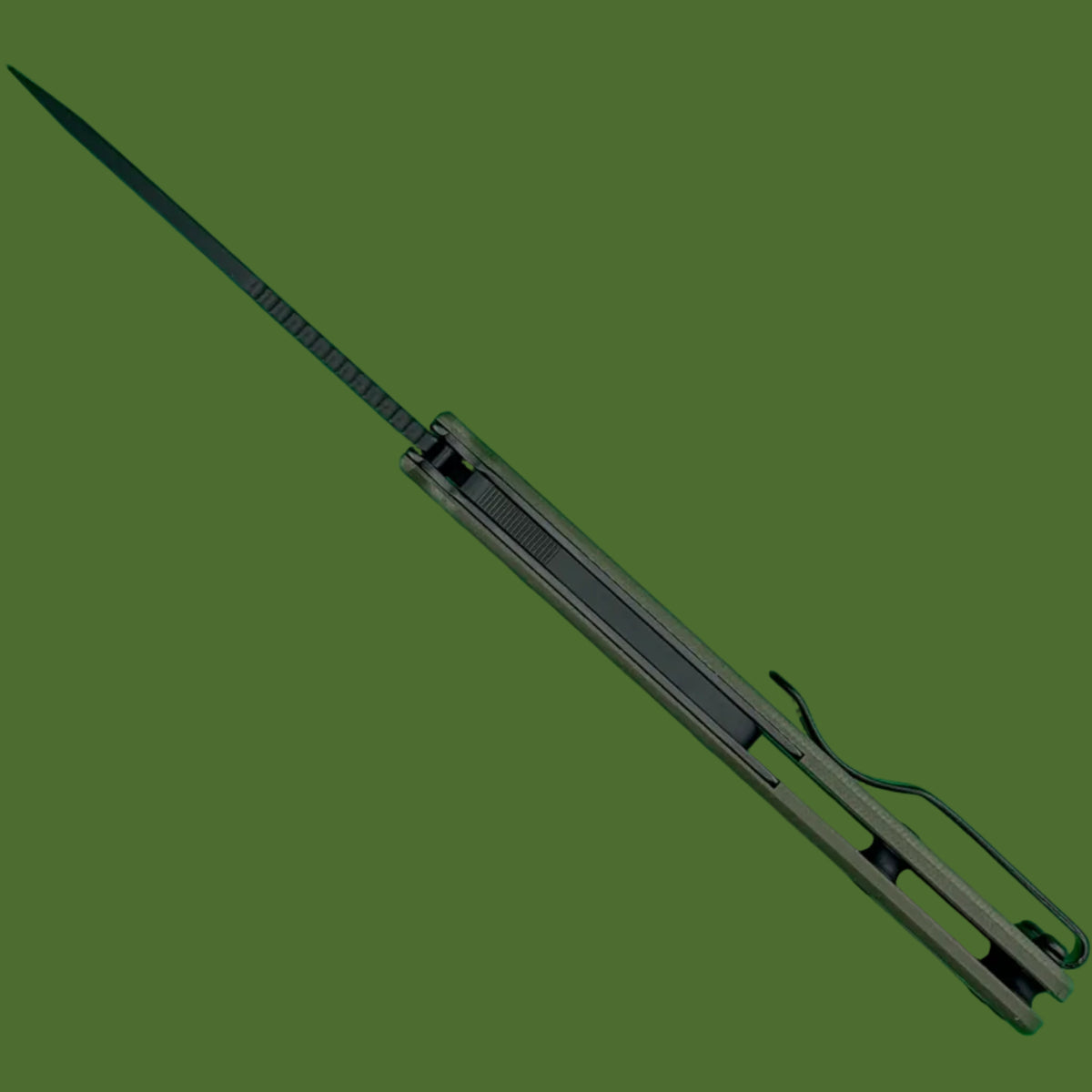 Demko Shark Cub Slicer Shark (Green G-10, DLC Blade)