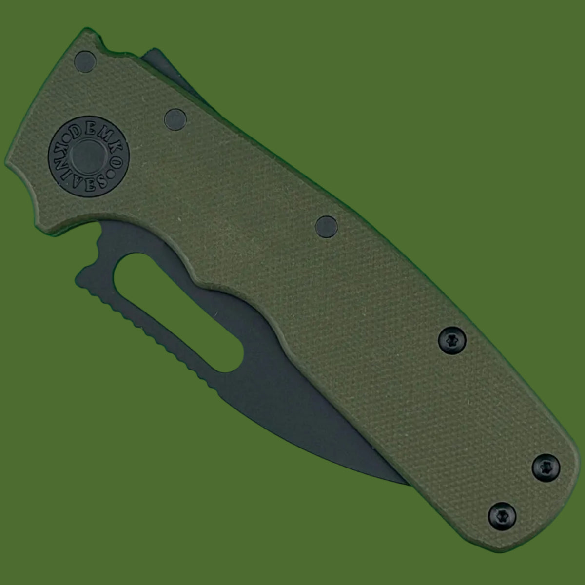 Demko Shark Cub Slicer Shark (Green G-10, DLC Blade)