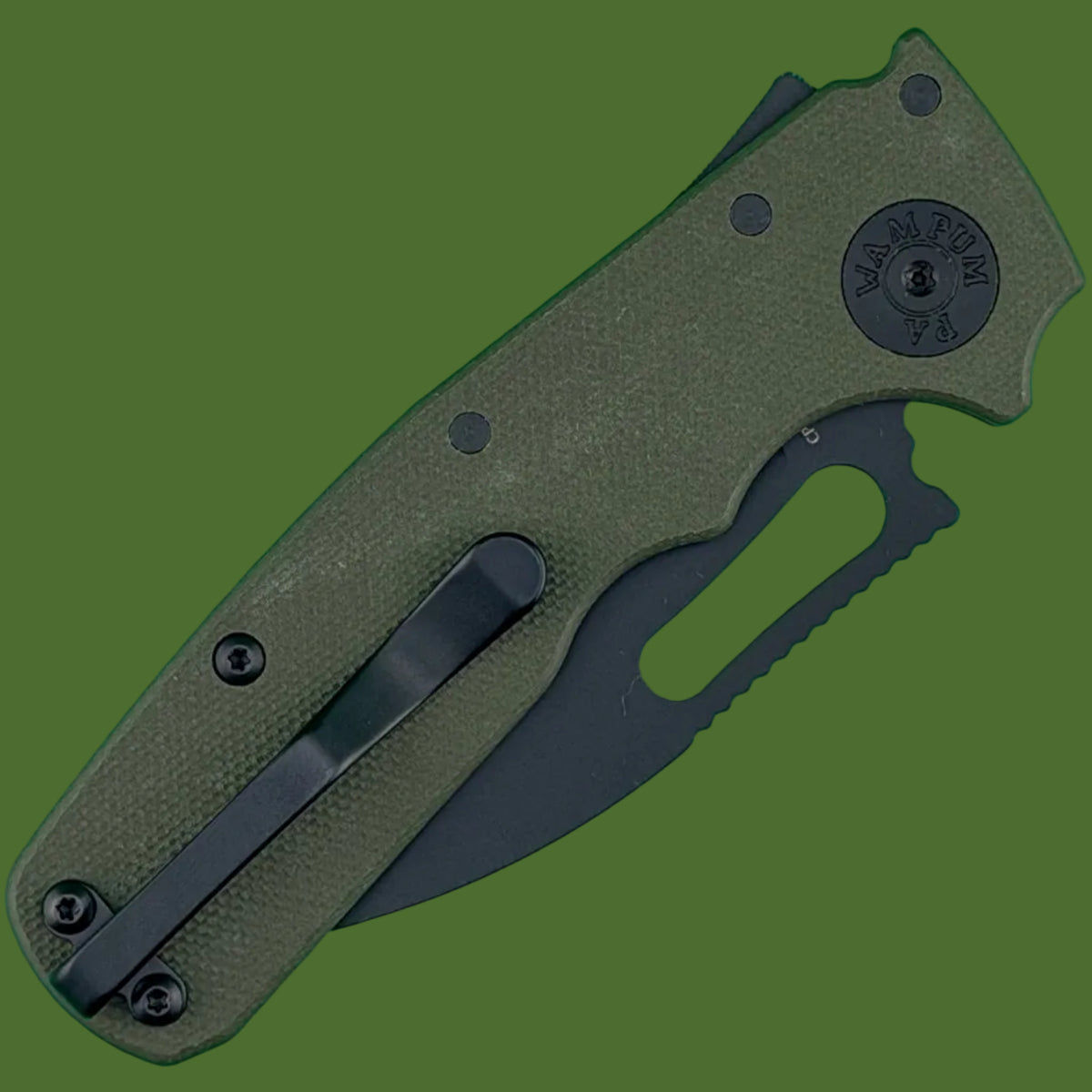Demko Shark Cub Slicer Shark (Green G-10, DLC Blade)