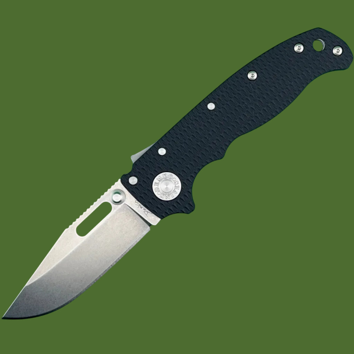 Demko AD20.5 Clip Point Black G-10 (20CV)
