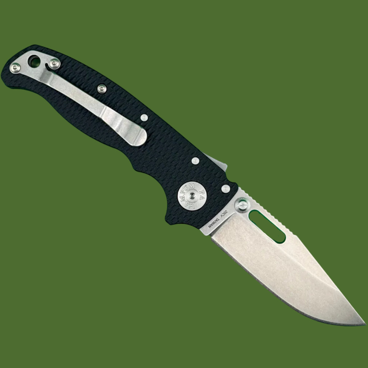 Demko AD20.5 Clip Point Black G-10 (20CV)