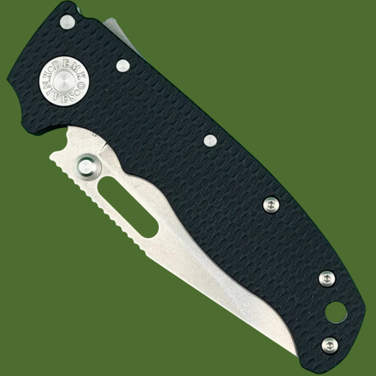 Demko AD20.5 Clip Point Black G-10 (20CV)