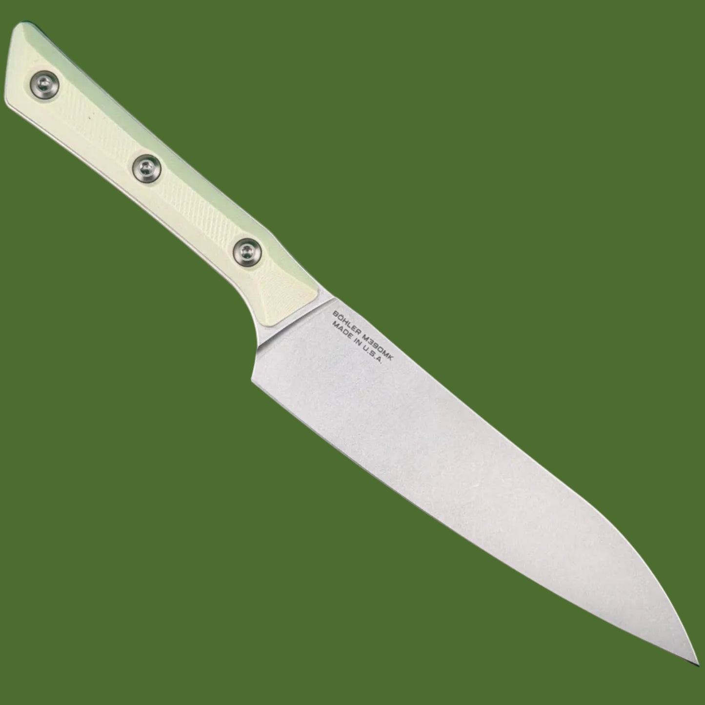 Microtech Utility Kitchen Knife Ivory G-10 Stonewash Standard 3400-10IV