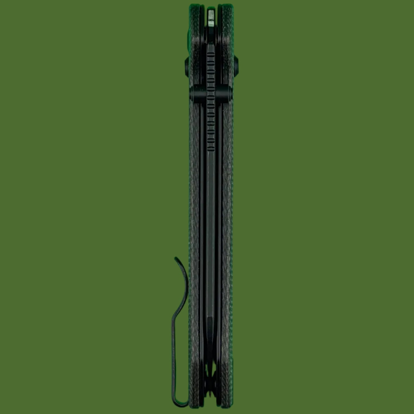 Civivi Over Yonder Crossbar Lock Dark Green Canvas Micarta