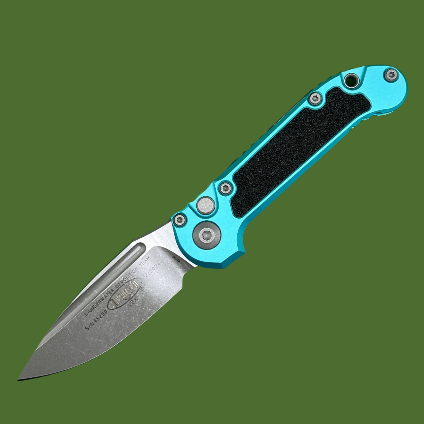 Microtech LUDT S/E Gen III Turquoise Apocalyptic Standard 1135-10APTQ