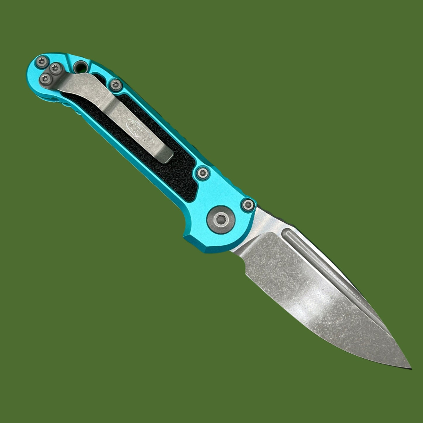 Microtech LUDT S/E Gen III Turquoise Apocalyptic Standard 1135-10APTQ
