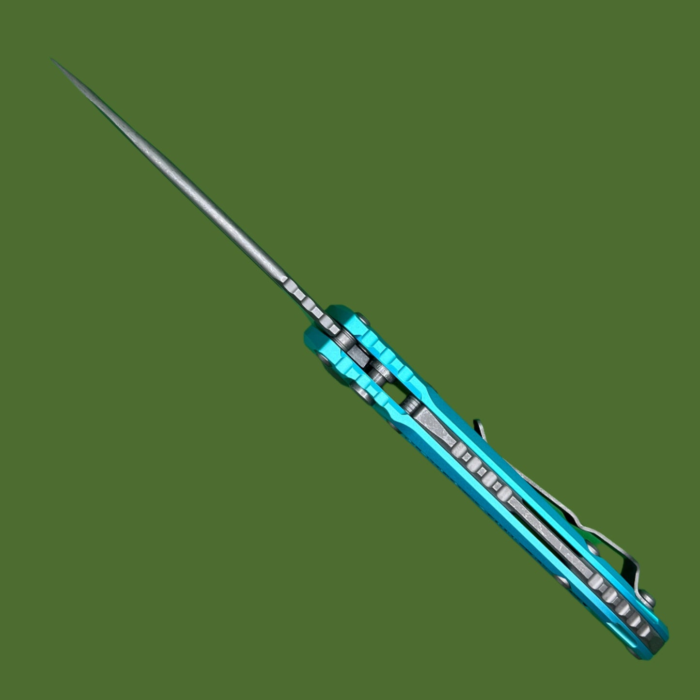 Microtech LUDT S/E Gen III Turquoise Apocalyptic Standard 1135-10APTQ