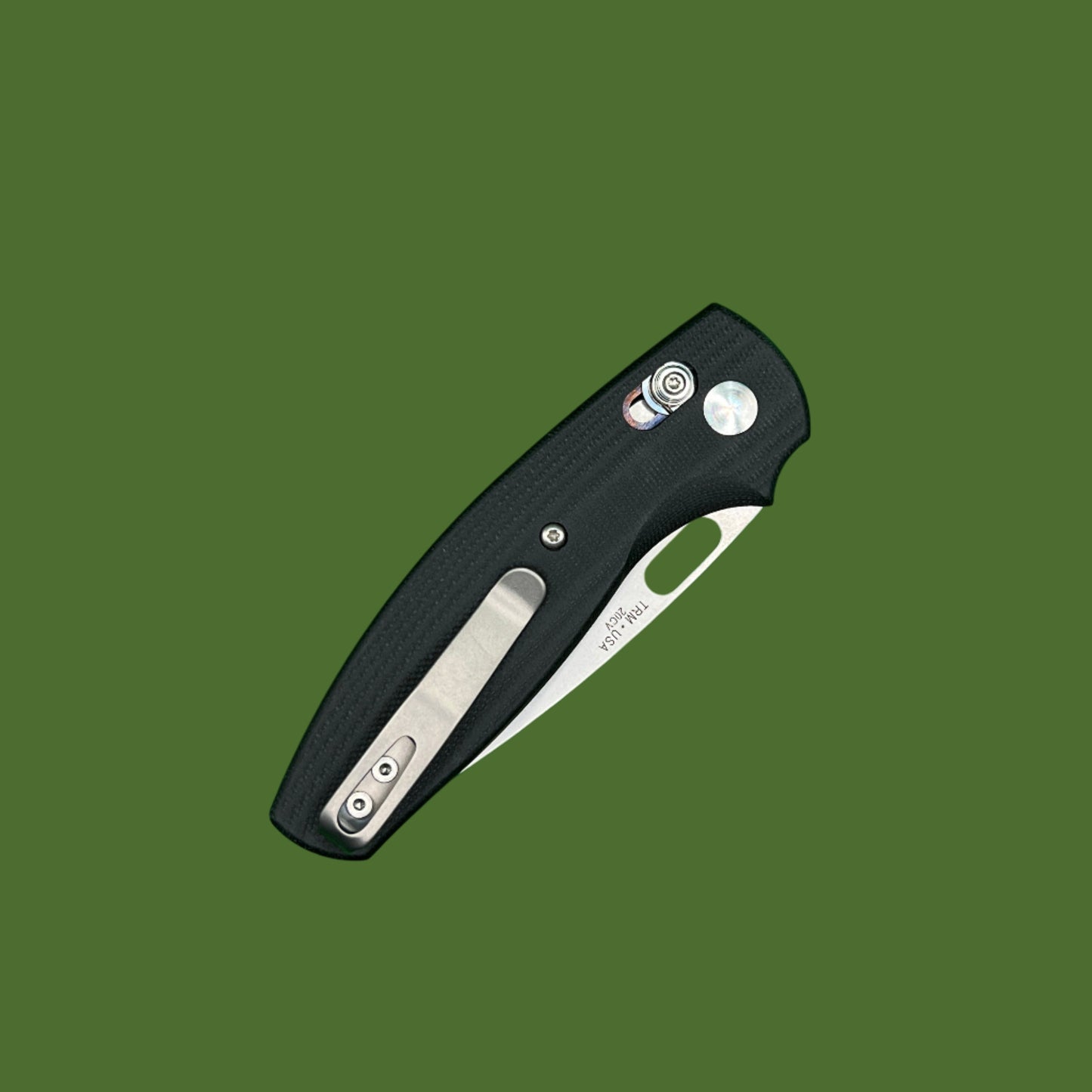 TRM Bulldog Riverlock Jet Black 3D Contoured G-10
