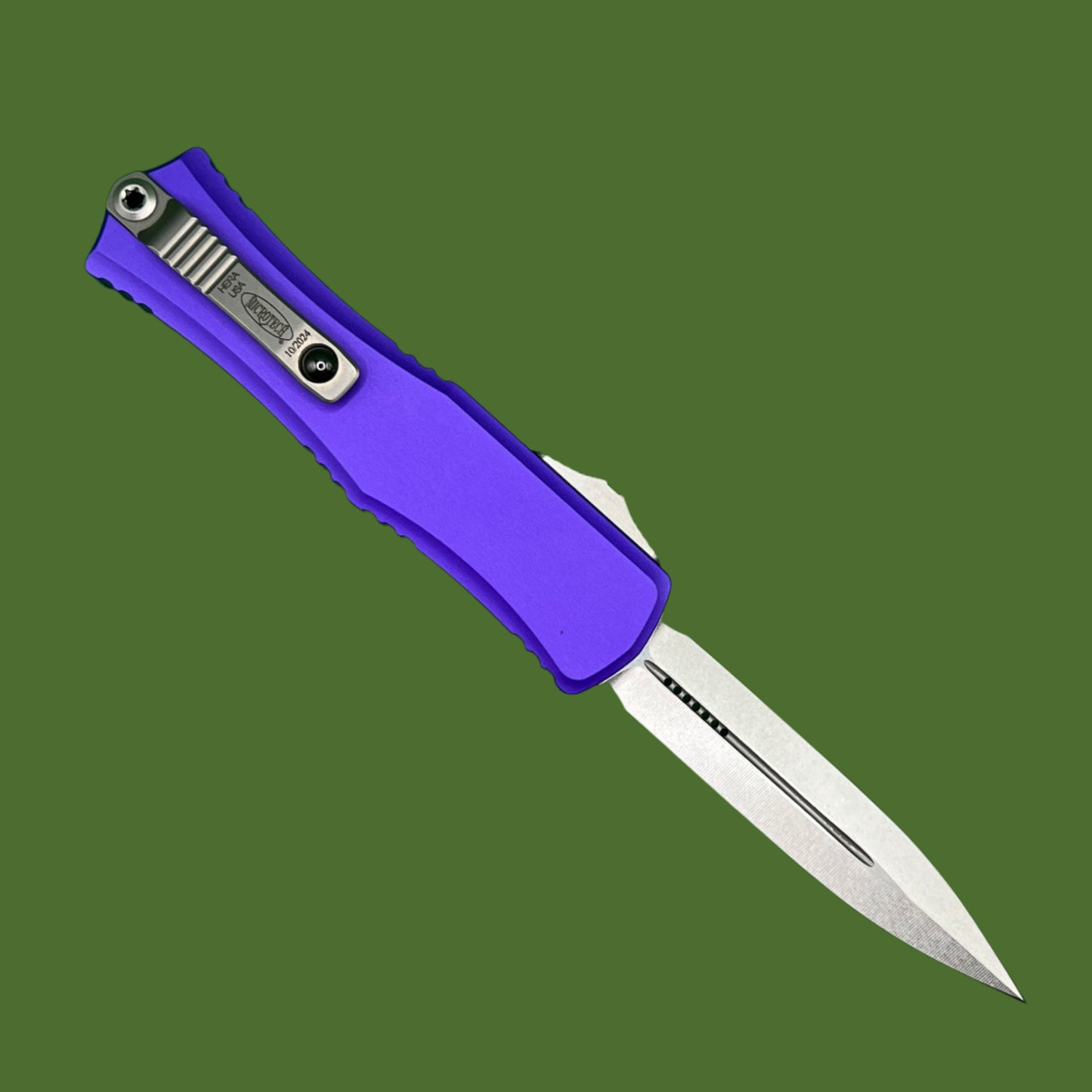 Microtech Hera II Mini D/E Purple Stonewash Standard 1702M-10PU
