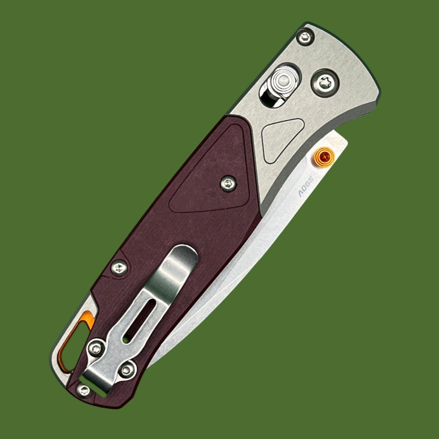 Benchmade Bugout Axis Lock Ash Grey Aluminum/Redstone Richlite 535-09