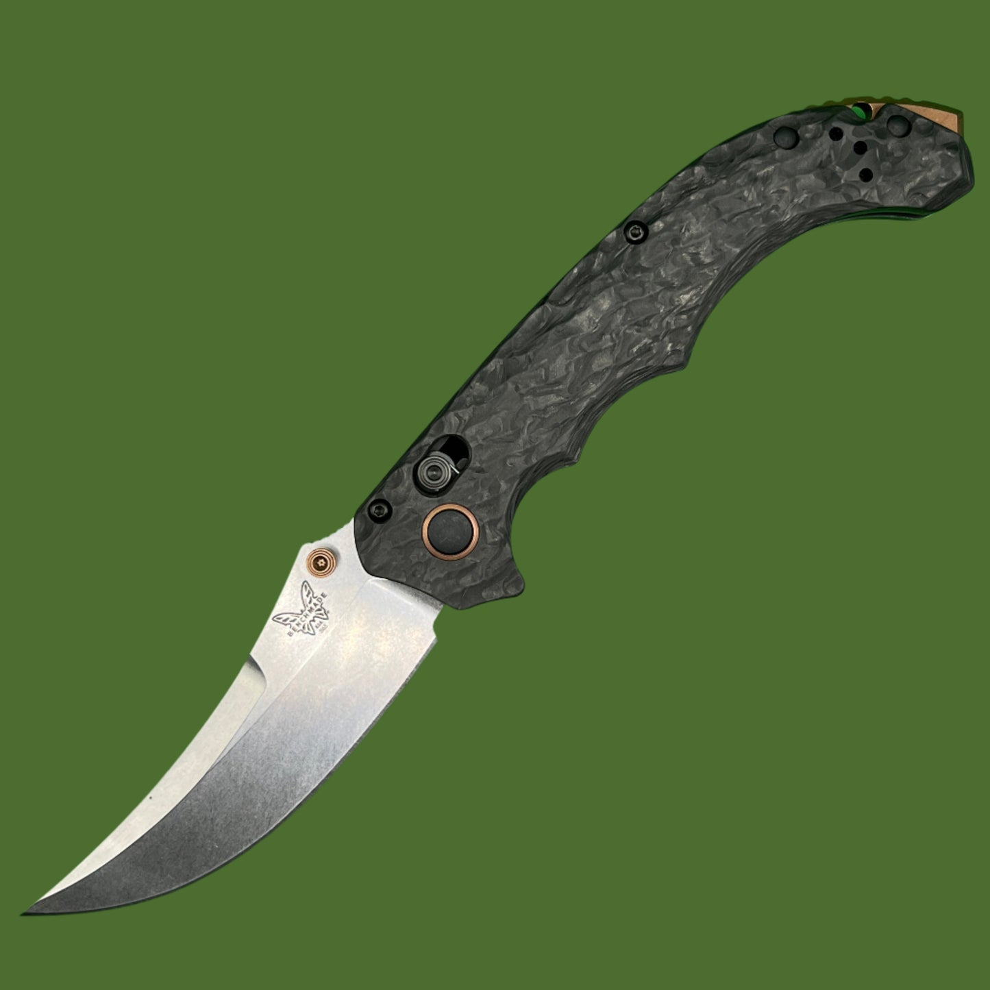 Benchmade Mini Bedlam Axis Lock Marbled Carbon Fiber 865-02