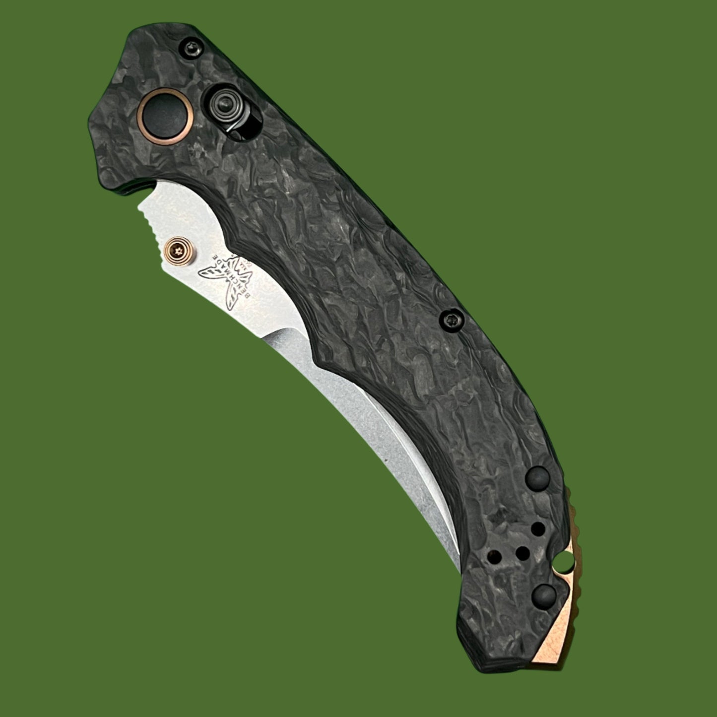 Benchmade Mini Bedlam Axis Lock Marbled Carbon Fiber 865-02