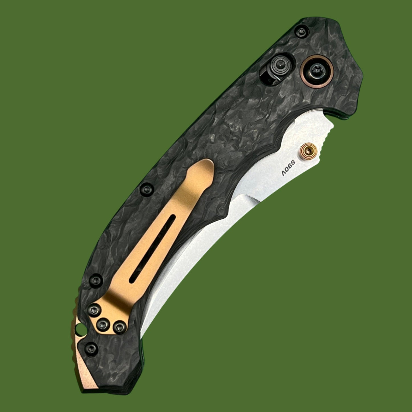 Benchmade Mini Bedlam Axis Lock Marbled Carbon Fiber 865-02