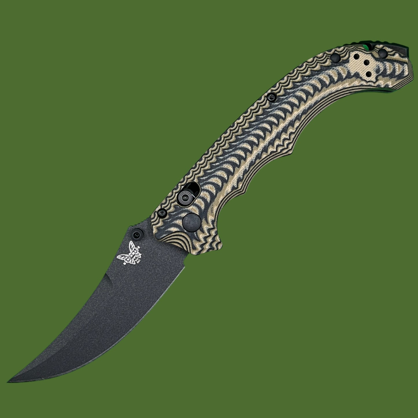 Benchmade Mini Bedlam Axis Lock Coyote/Black/OD Green G-10 865BK-01