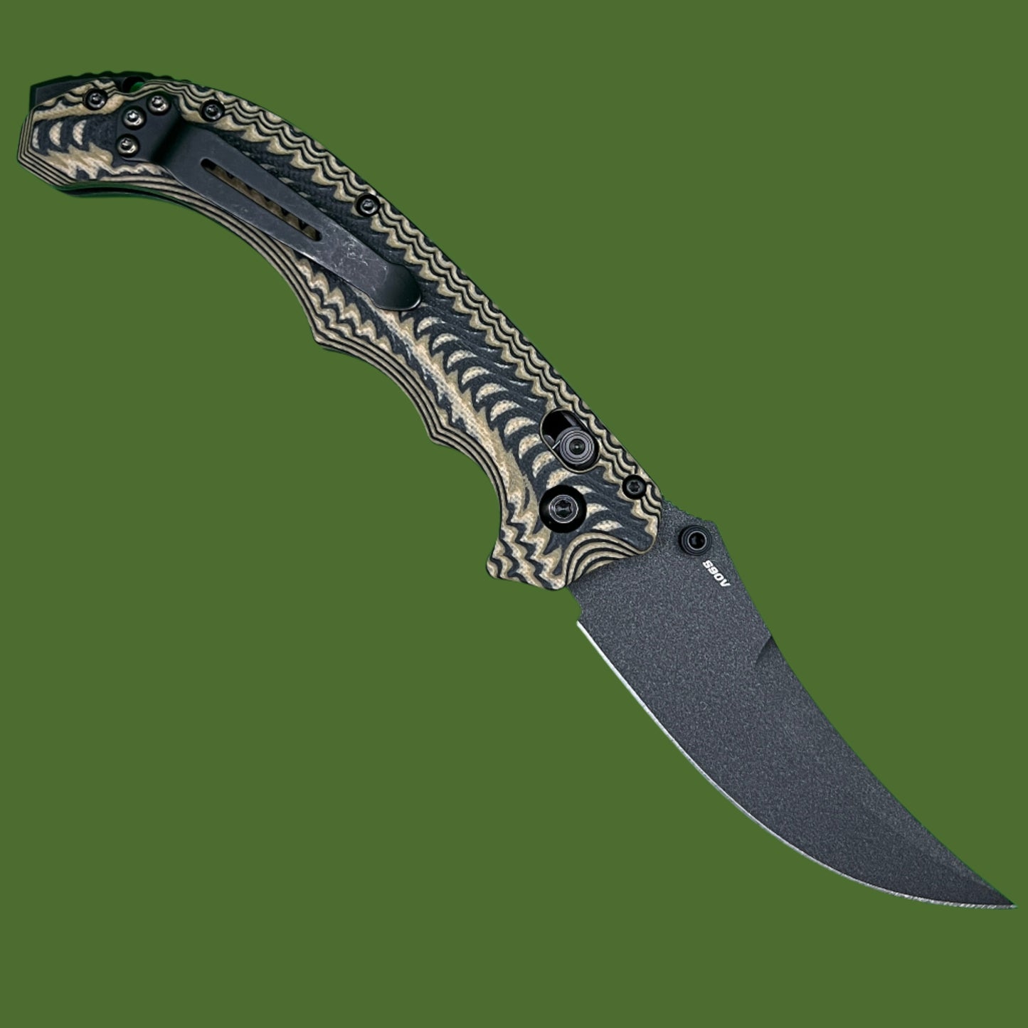Benchmade Mini Bedlam Axis Lock Coyote/Black/OD Green G-10 865BK-01