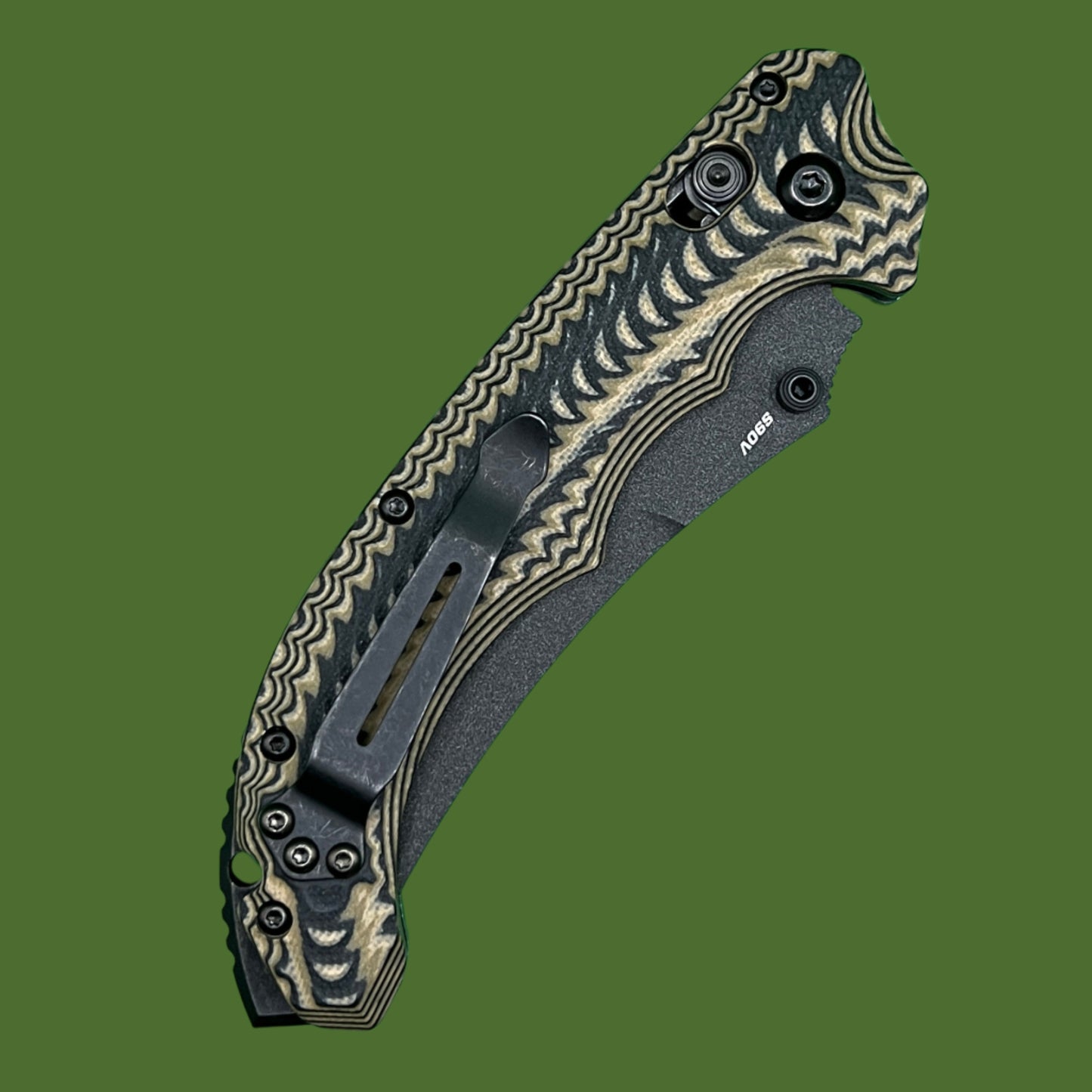 Benchmade Mini Bedlam Axis Lock Coyote/Black/OD Green G-10 865BK-01