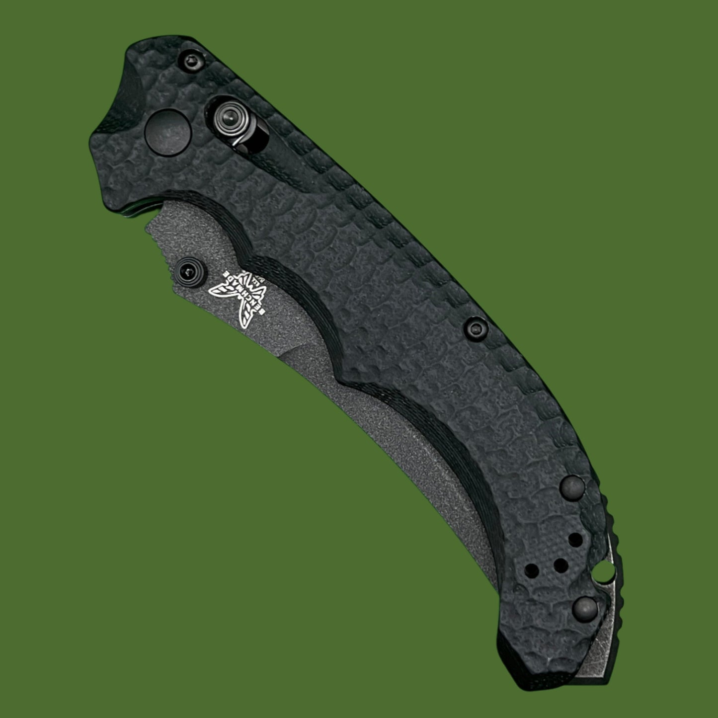 Benchmade Mini Bedlam Axis Lock Partially Serrated Black G-10 865SBK