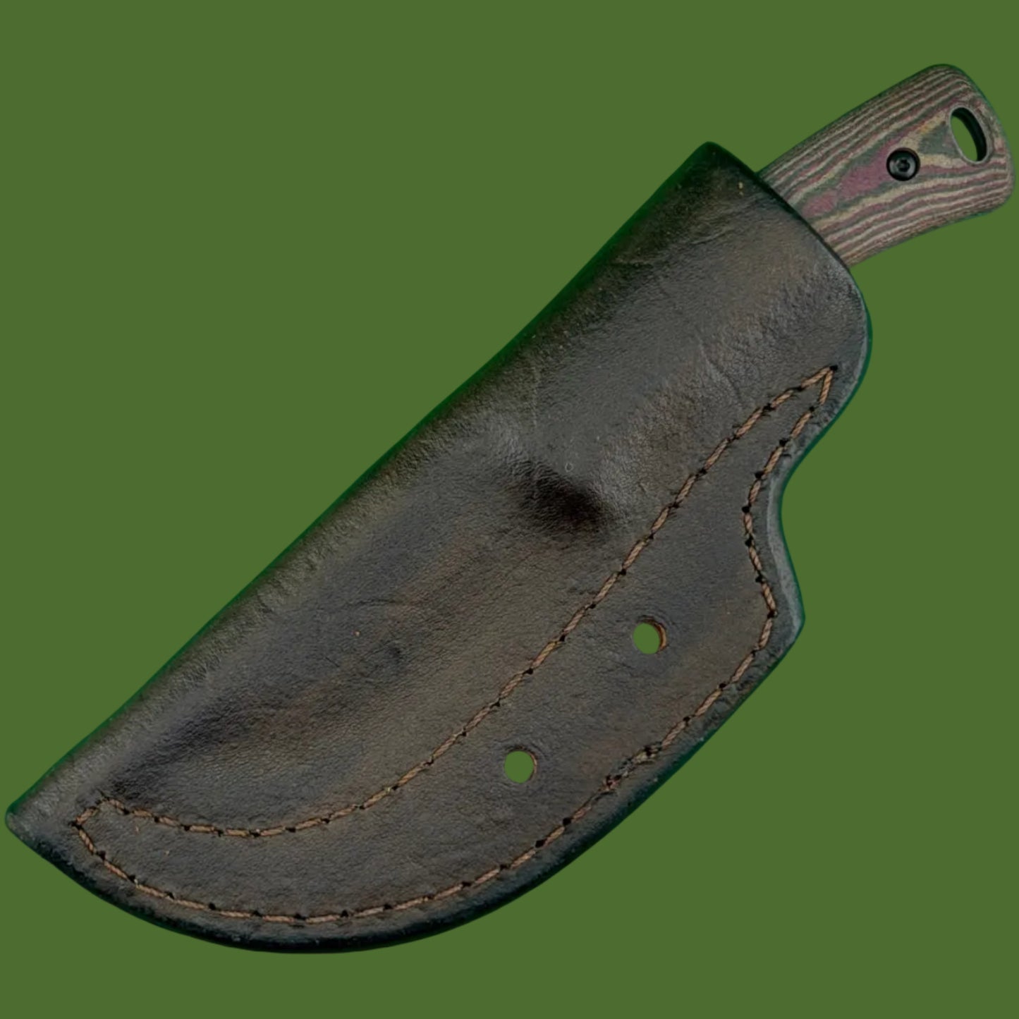 TRM Tagalong Fixed Blade Chocolate/Brown/Red Richlite
