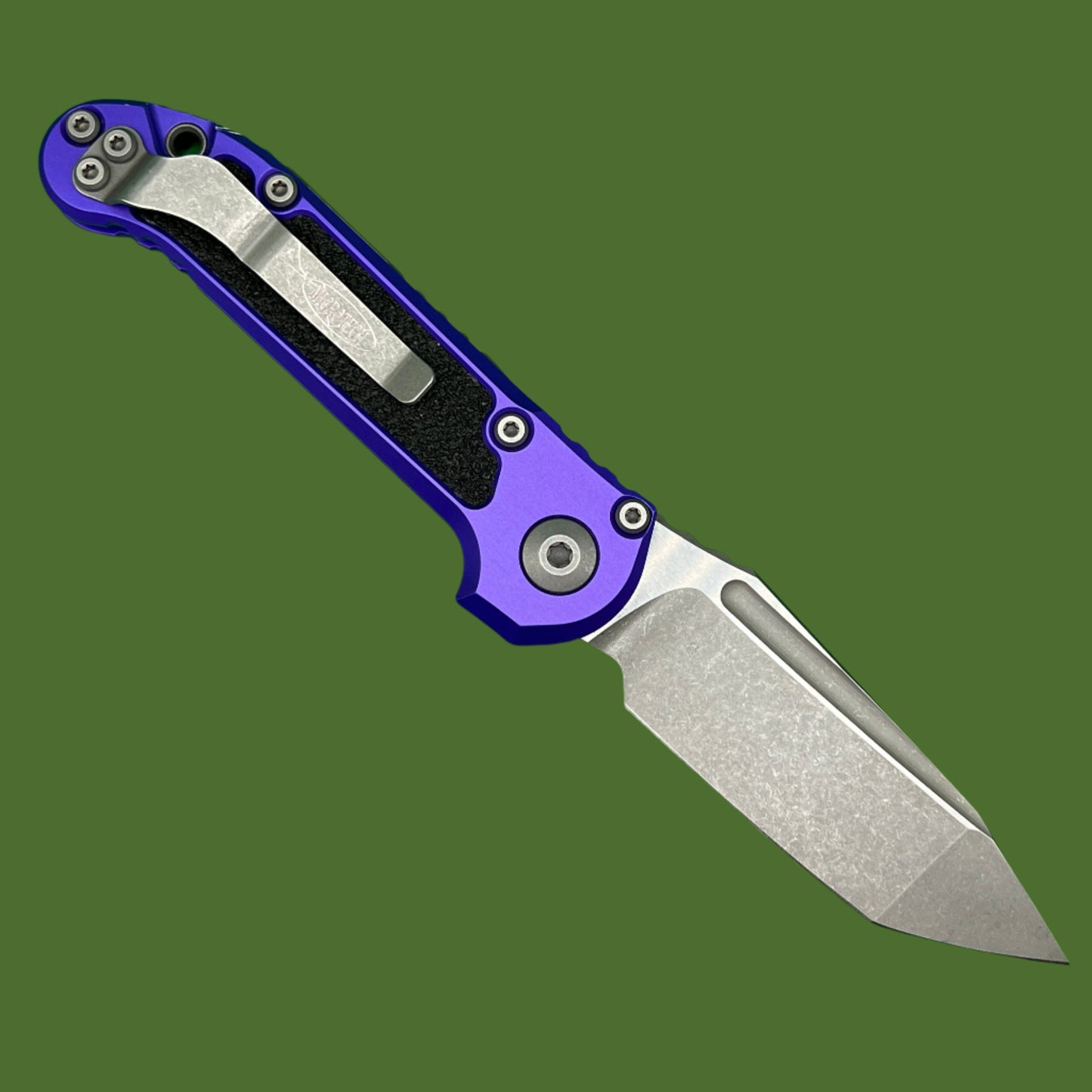 *Pre-Owned* Microtech LUDT T/E Gen III Purple Apocalyptic Standard 1136-10APPU