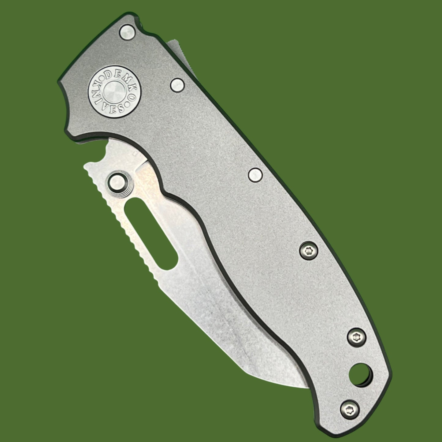 Demko AD20.5 Shark Foot Shark Lock Smooth Titanium 20CV