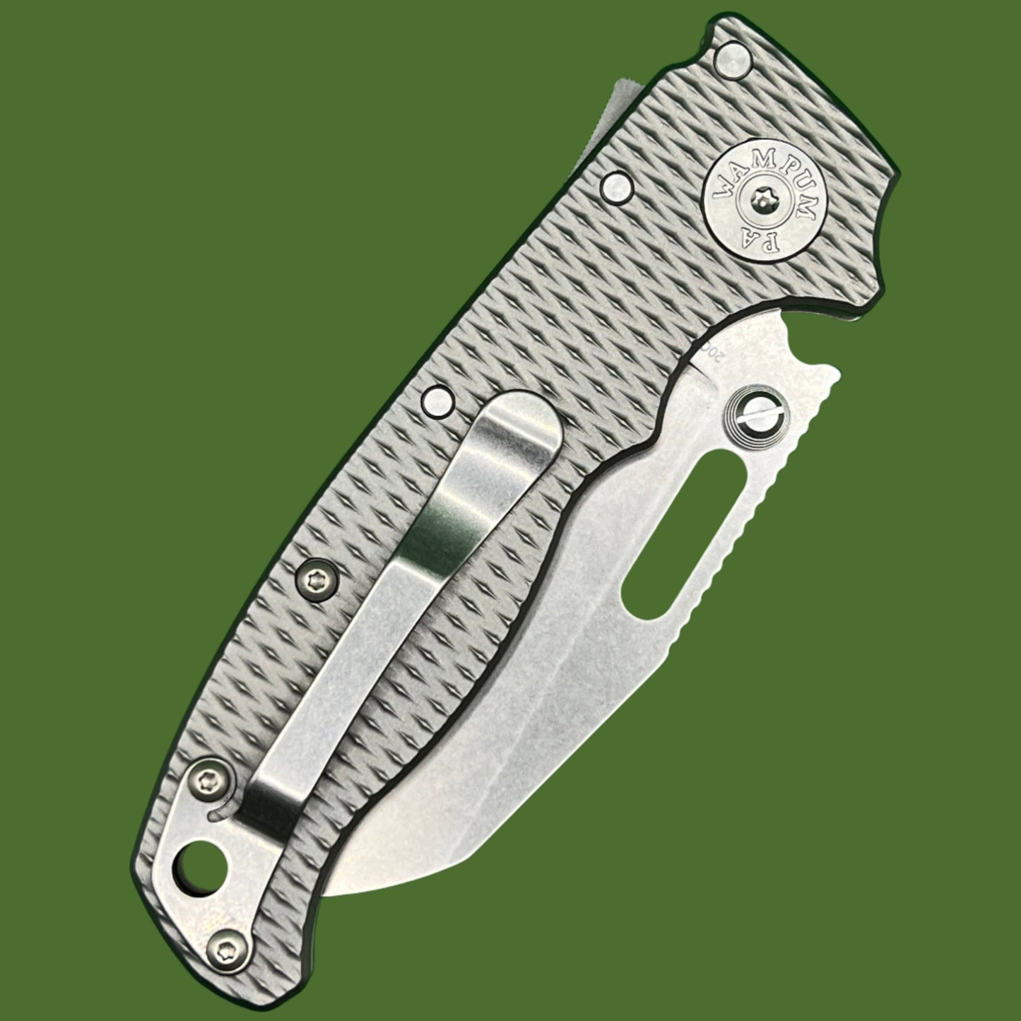 Demko AD20.5 Shark Foot Shark Lock Textured Titanium 20CV
