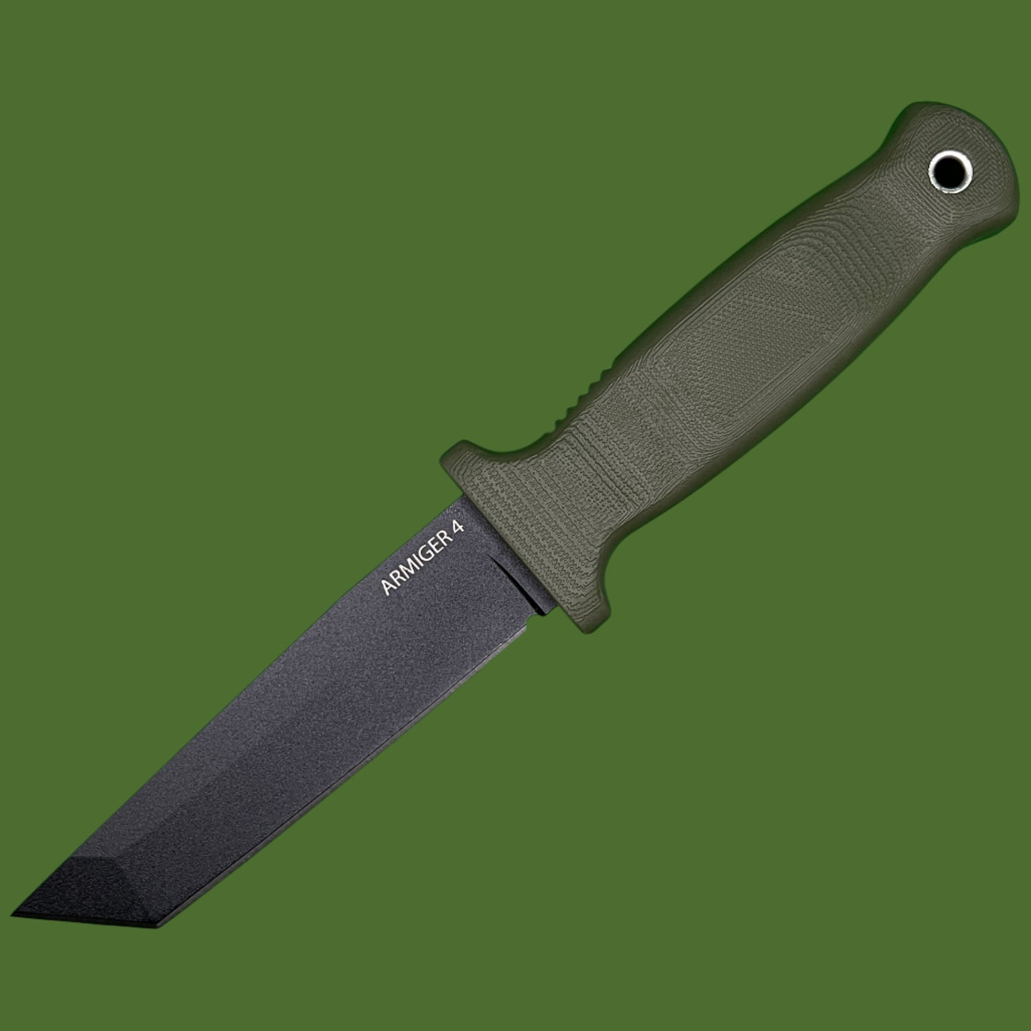 Demko Armiger 4 Tanto Fixed Blade OD Green