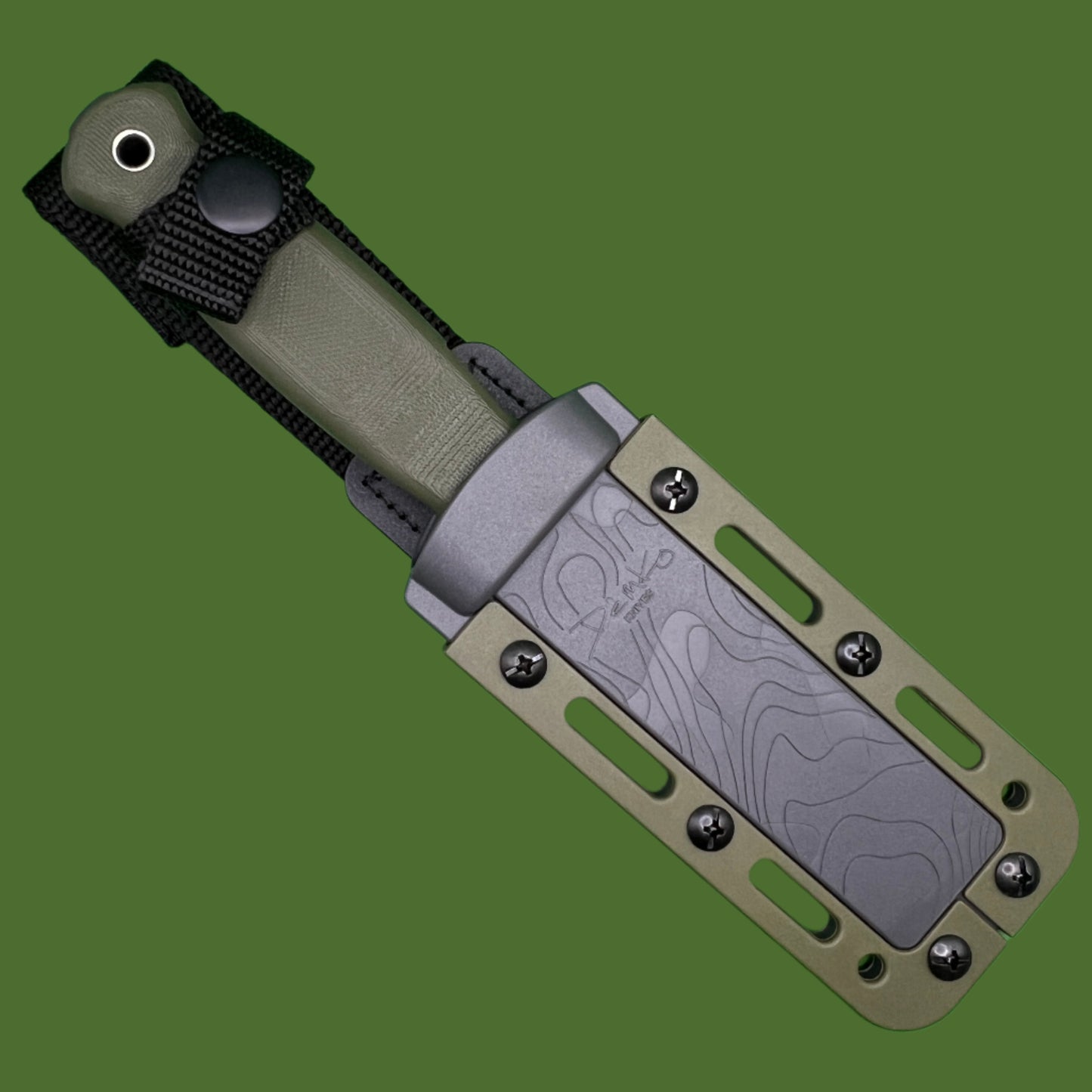 Demko Armiger 4 Tanto Fixed Blade OD Green