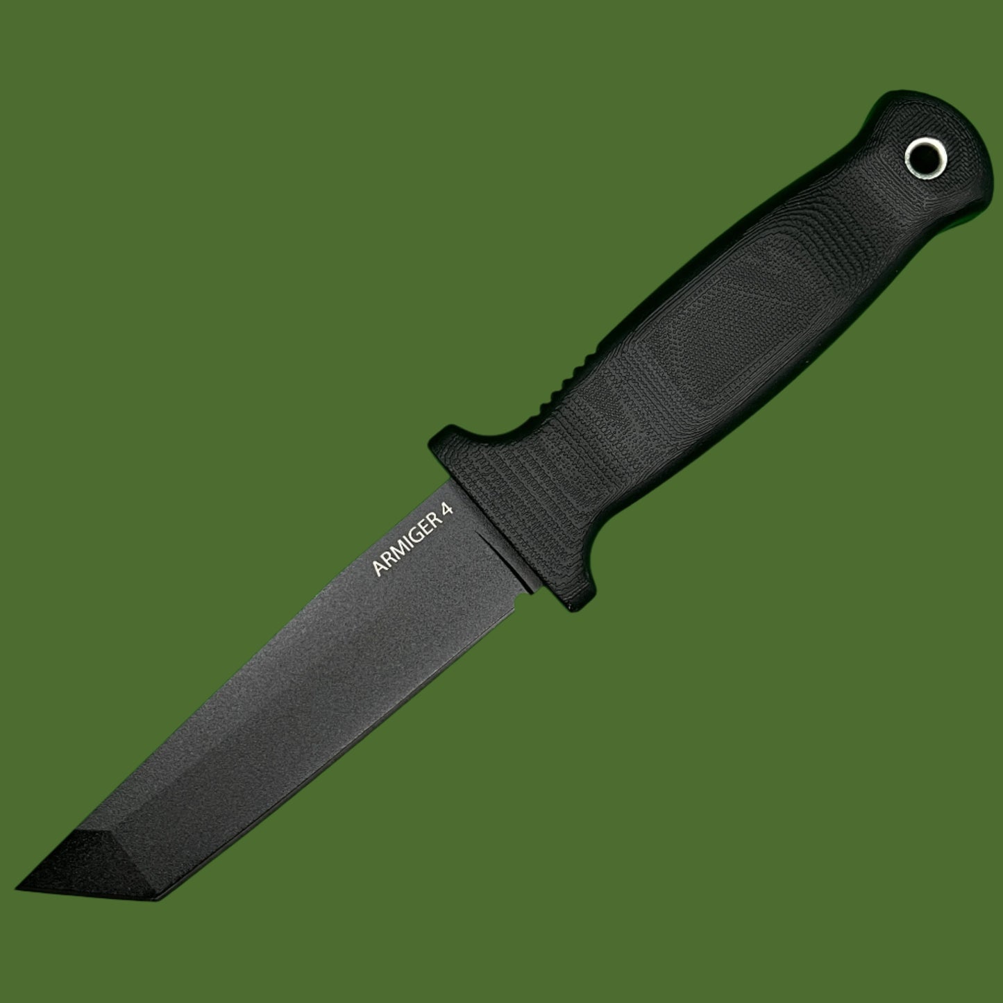 Demko Armiger 4 Tanto Fixed Blade Black