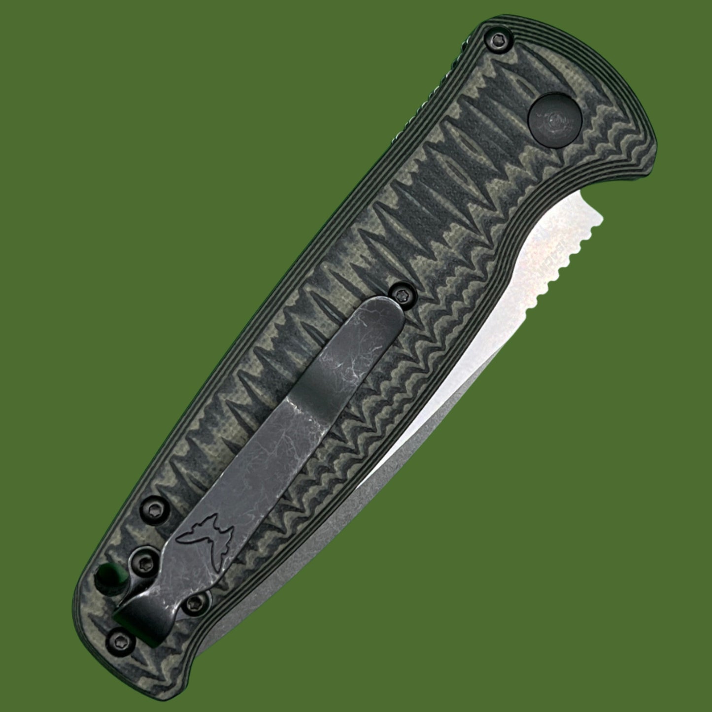 Benchmade CLA Auto Green/Black G-10 4300-1