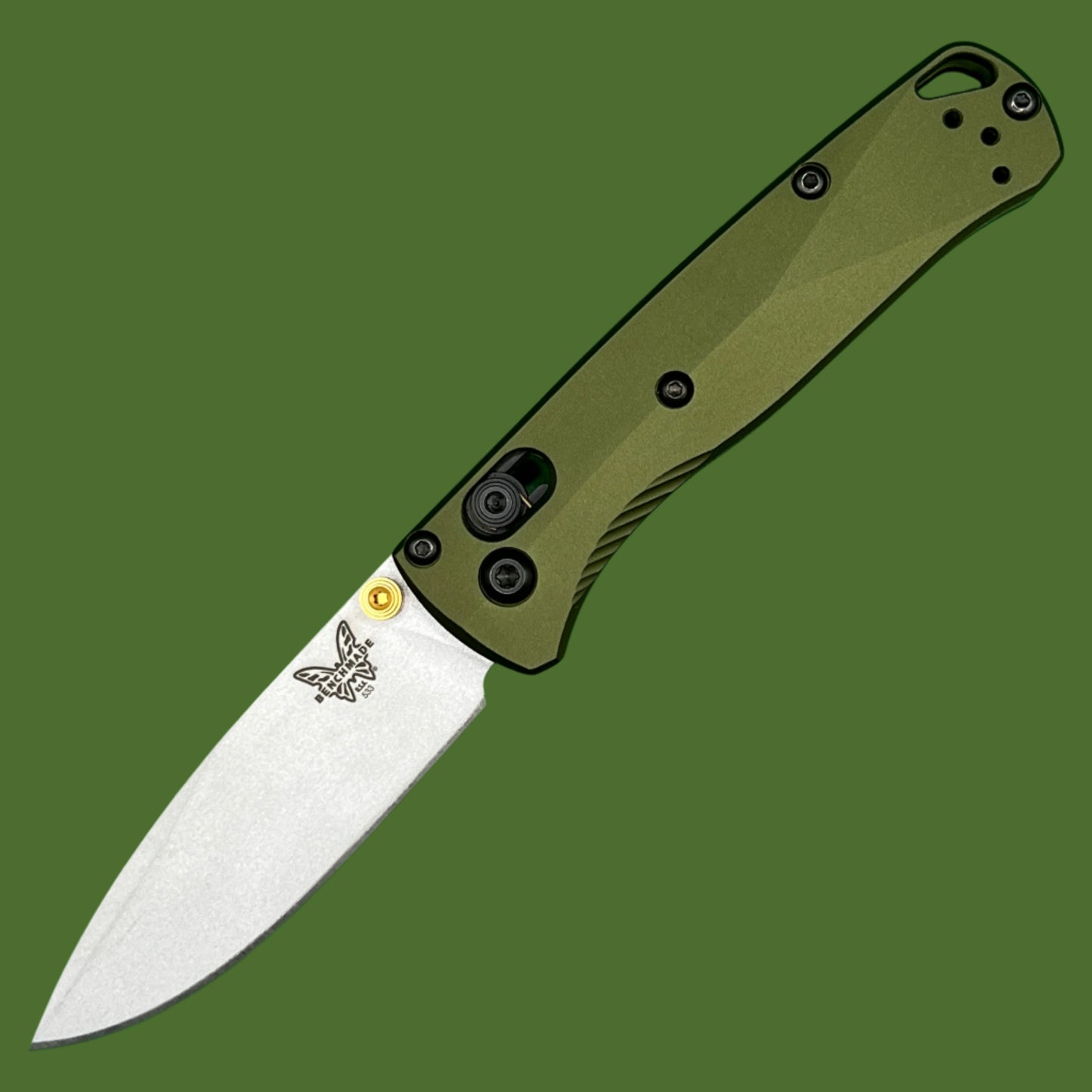 Benchmade Mini Bugout Woodland Green Aluminum 533SL-10