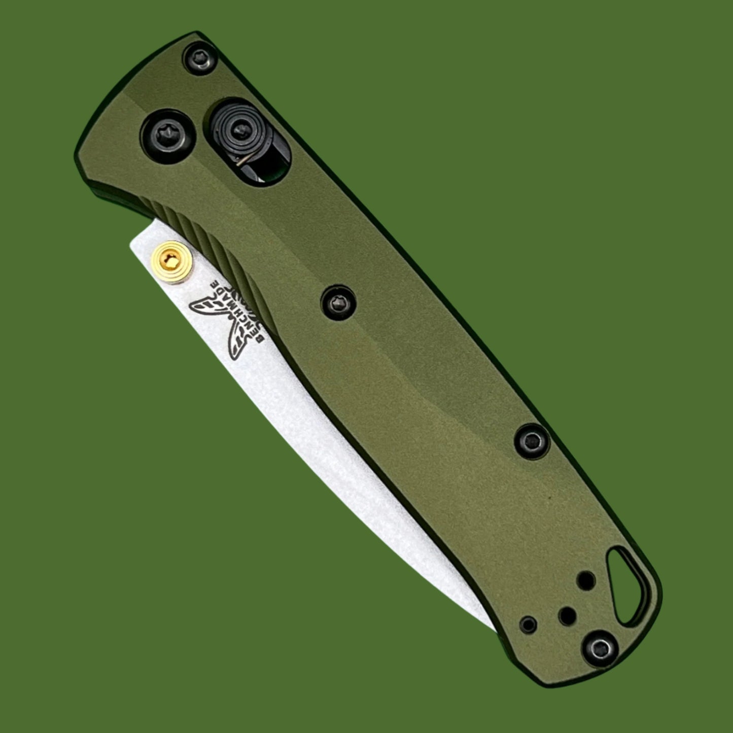 Benchmade Mini Bugout Woodland Green Aluminum 533SL-10