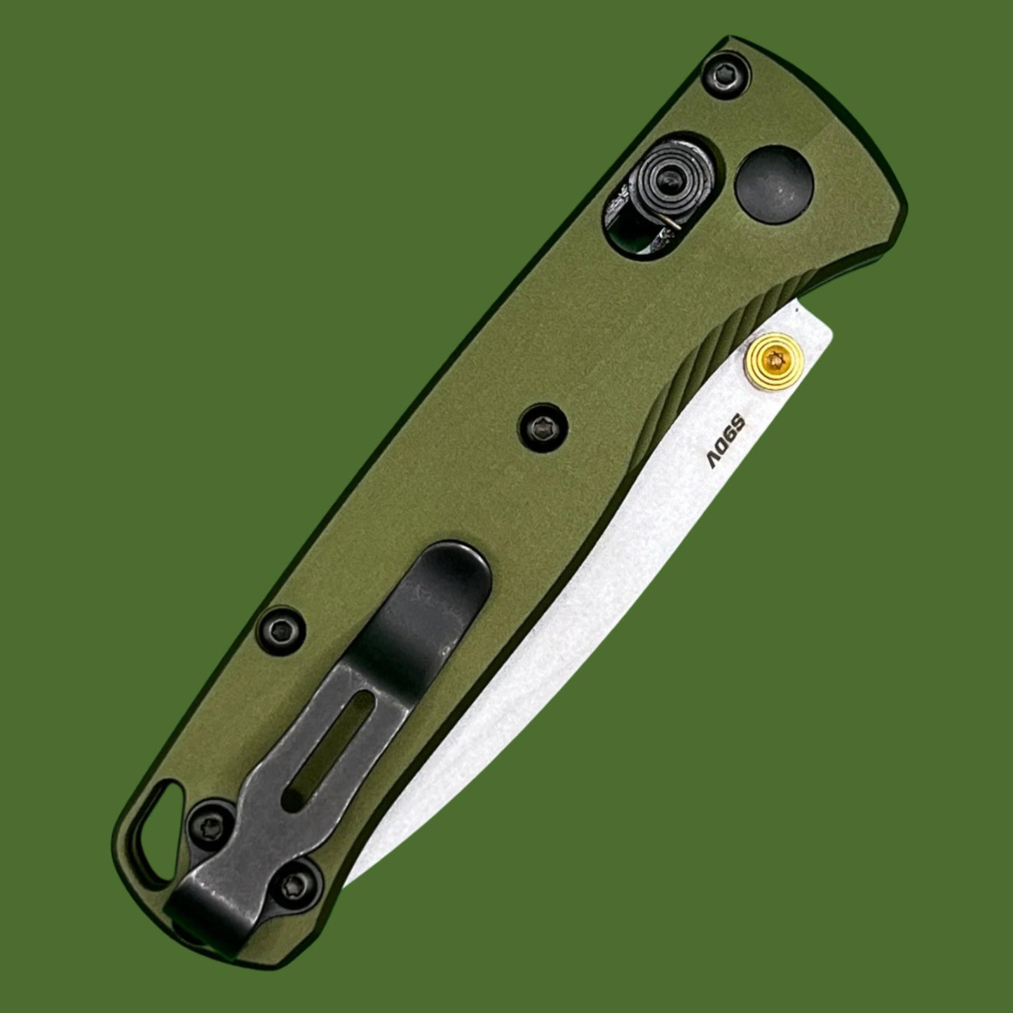 Benchmade Mini Bugout Woodland Green Aluminum 533SL-10